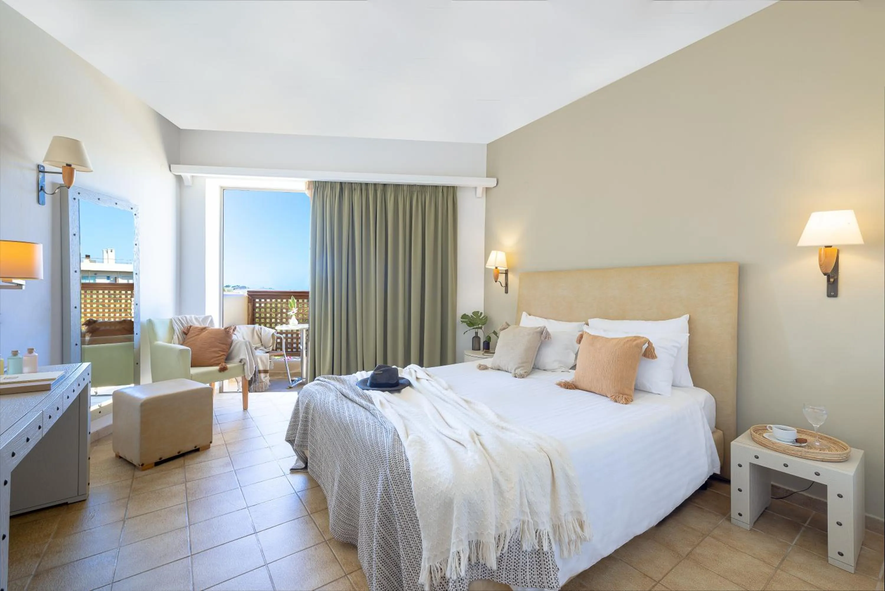 Bed in Giannoulis – Santa Marina Beach Hotel