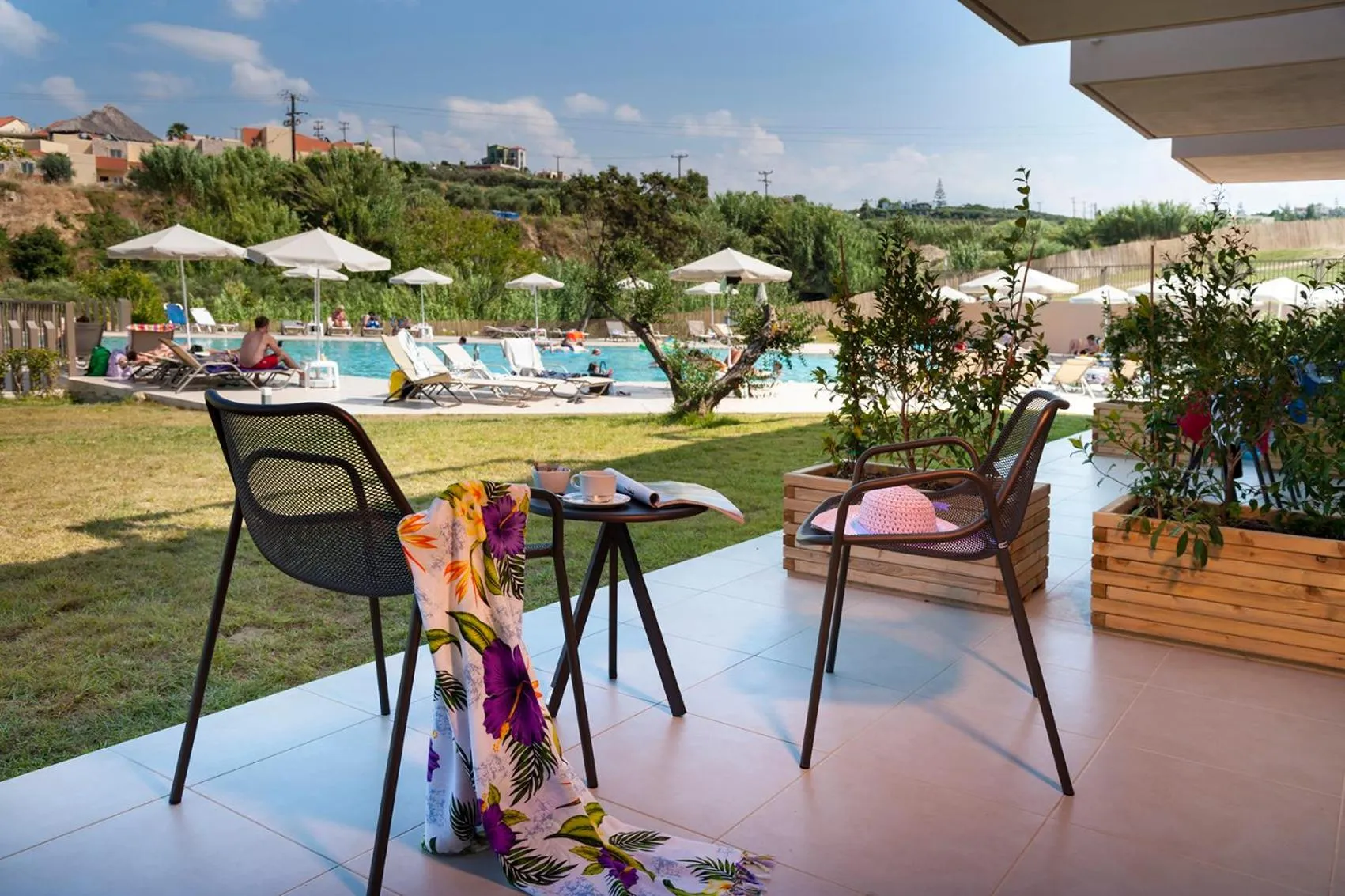 Patio in Giannoulis – Santa Marina Beach Hotel