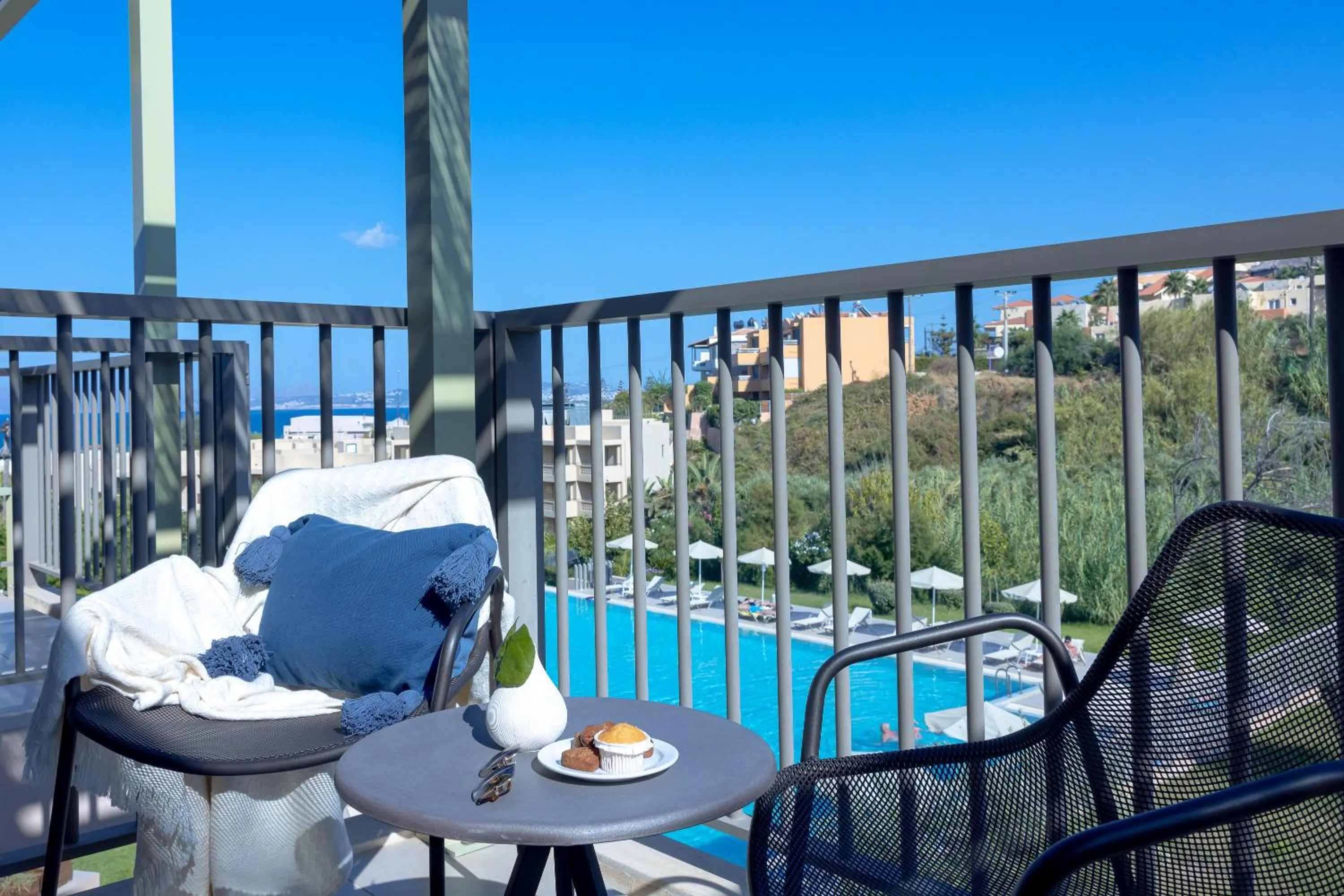 Balcony/Terrace in Giannoulis – Santa Marina Beach Hotel