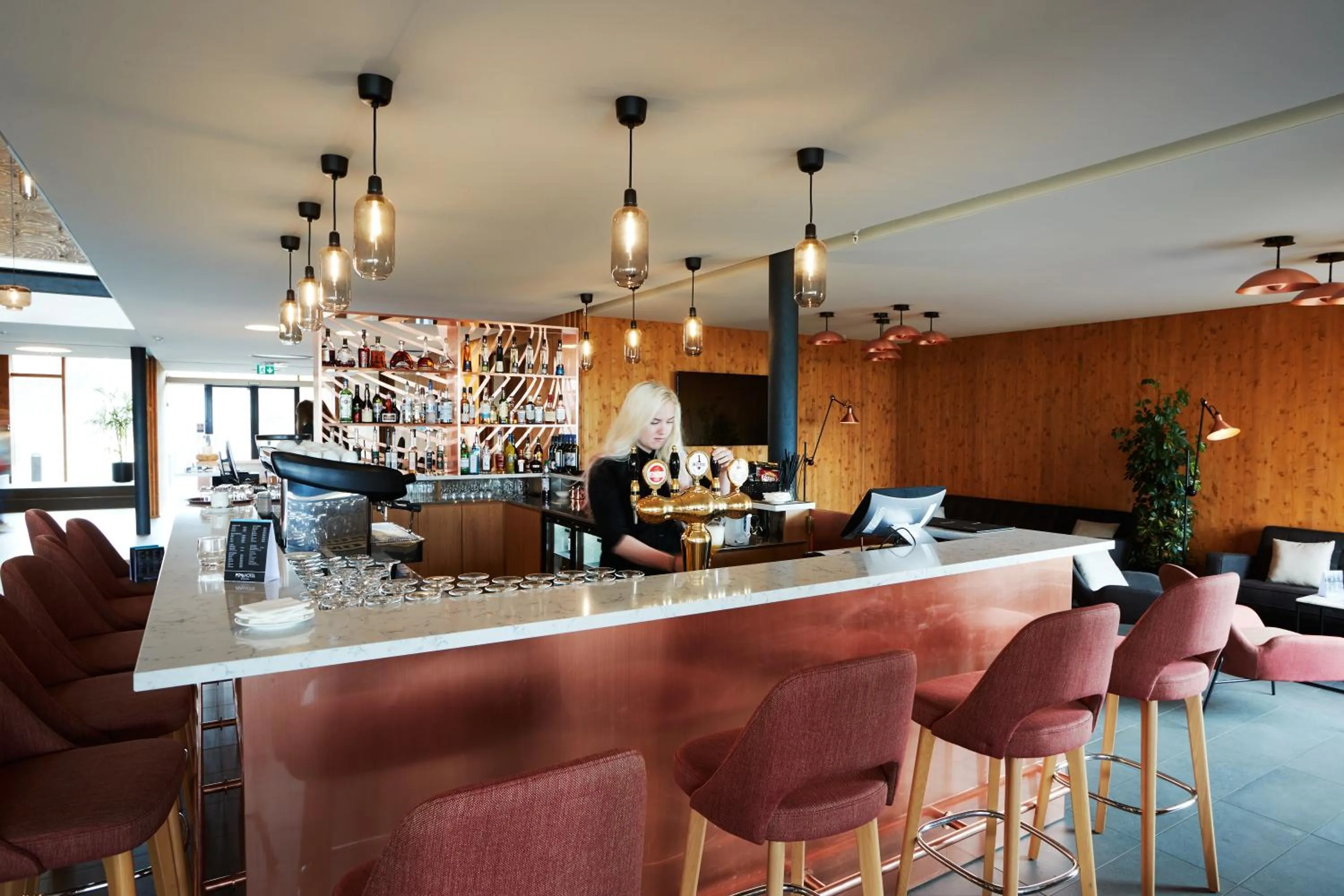 Lounge or bar in Fosshotel Mývatn
