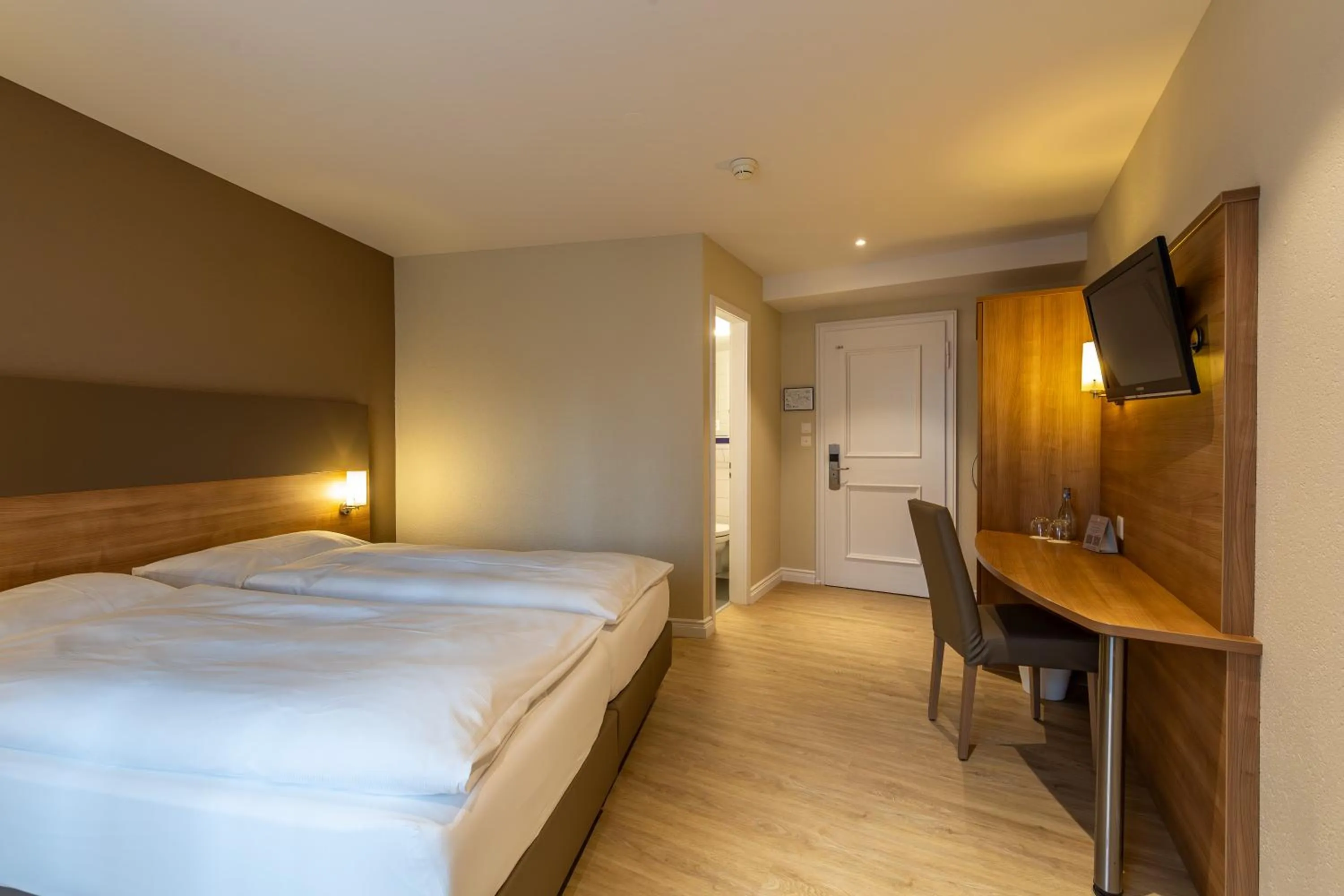 Bed in Hotel Kronenhof