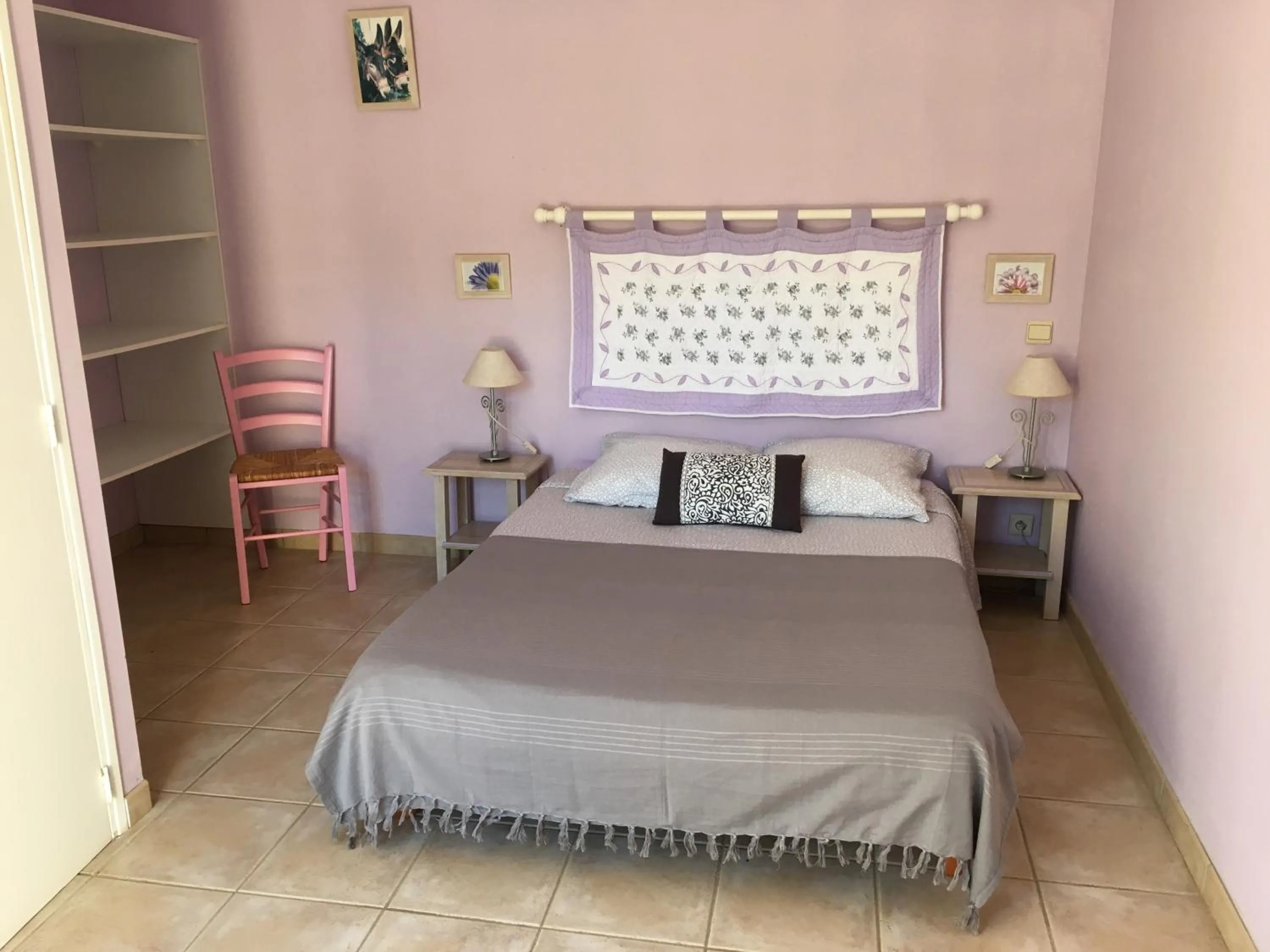 Bed in Le Mas des 3 Anes