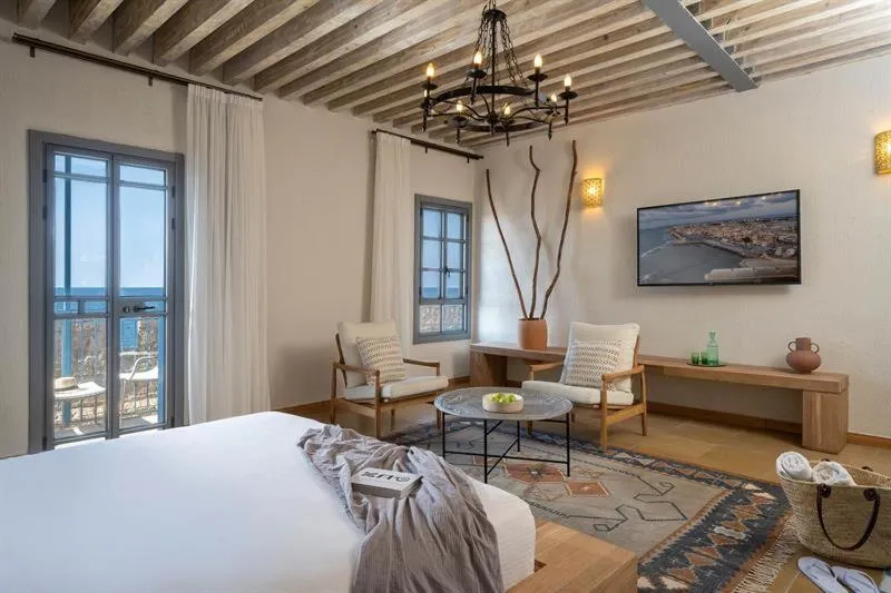 Seating area, Bed in Akotika boutique