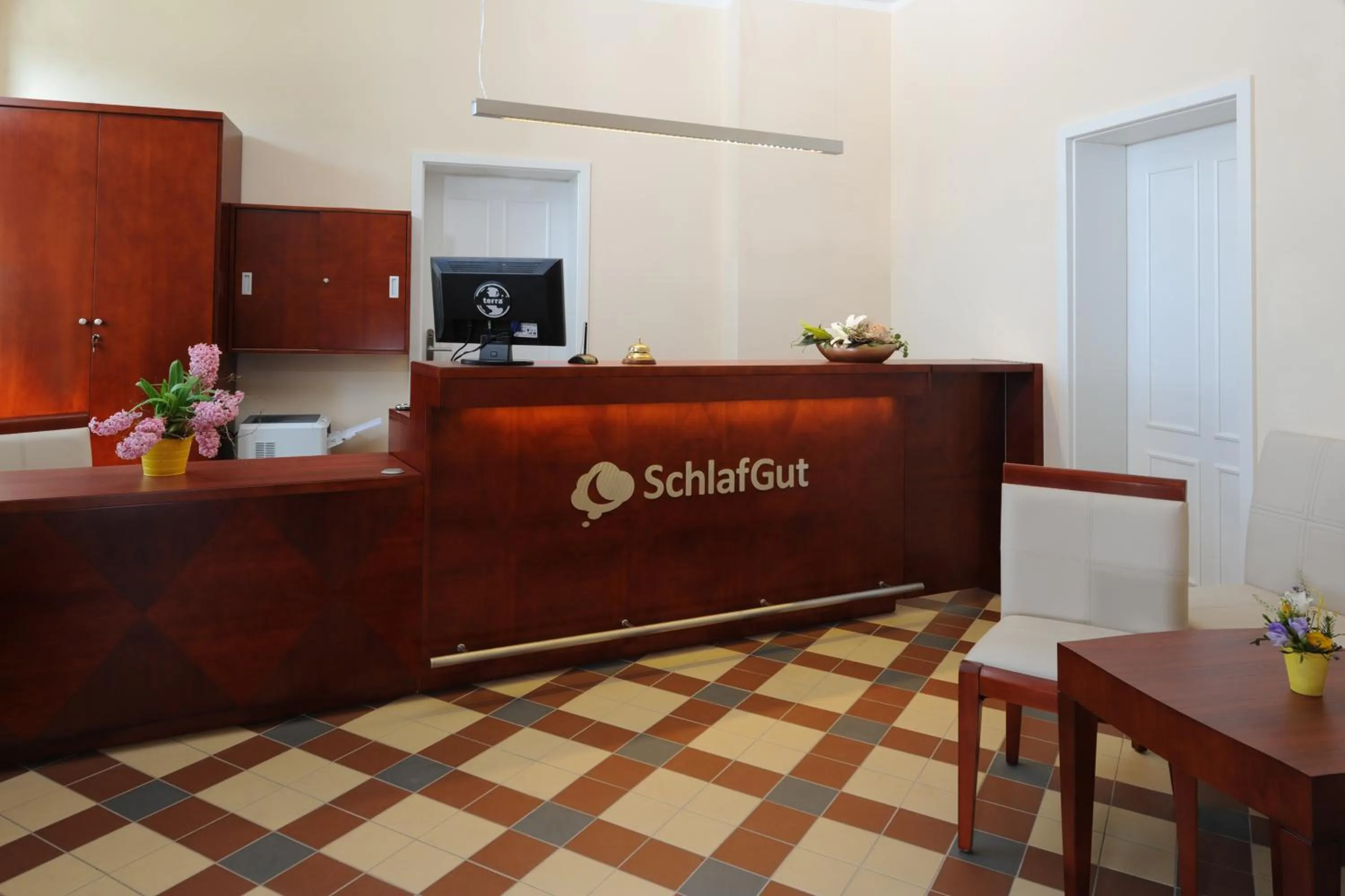 Lobby or reception in SchlafGut AppartementHotel