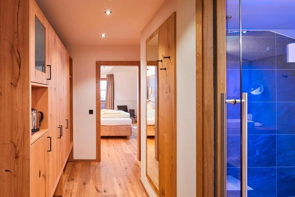 Bed in Bauernhof Hotel Oberschwarzach