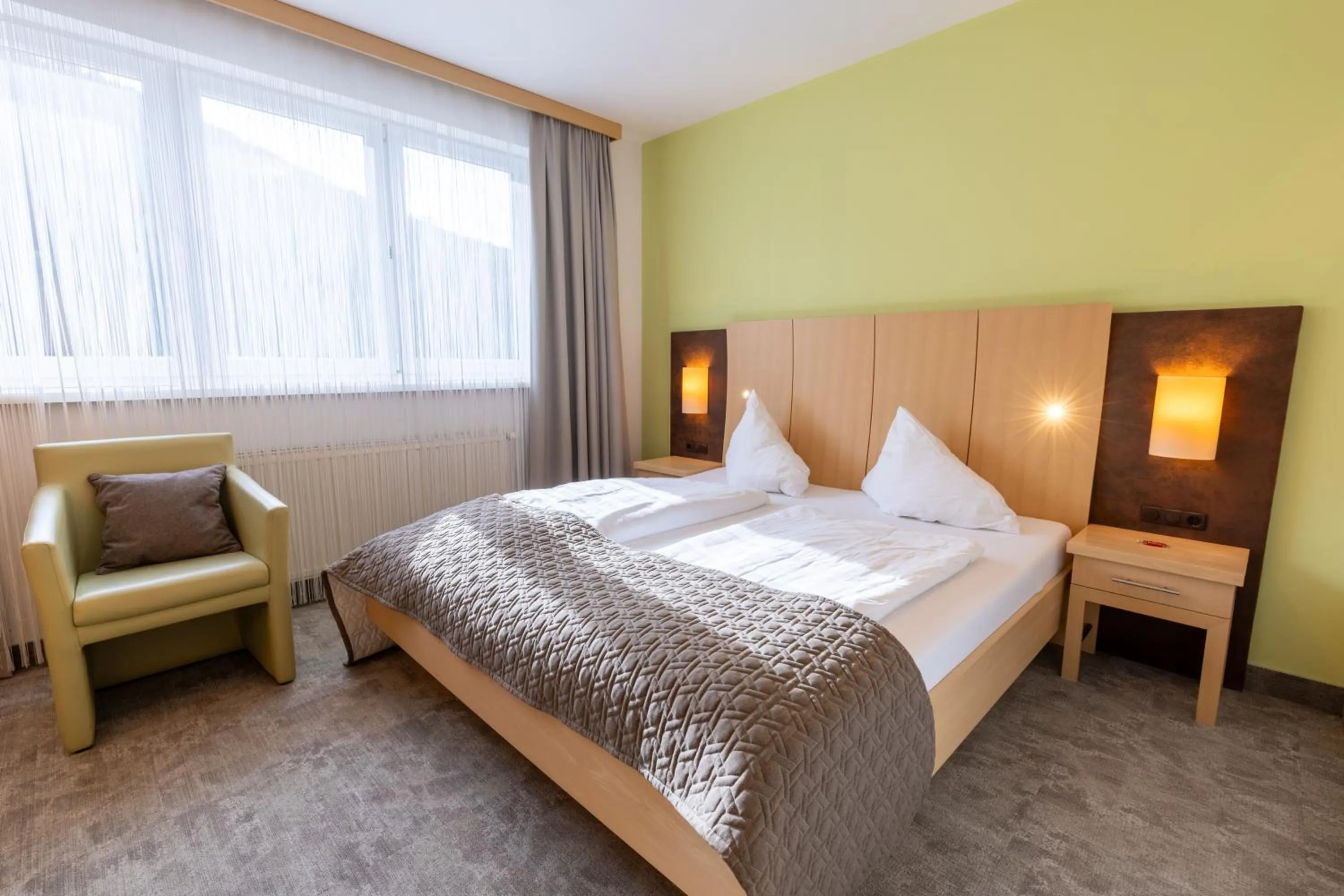 Bedroom, Bed in Hotel Krainerhütte