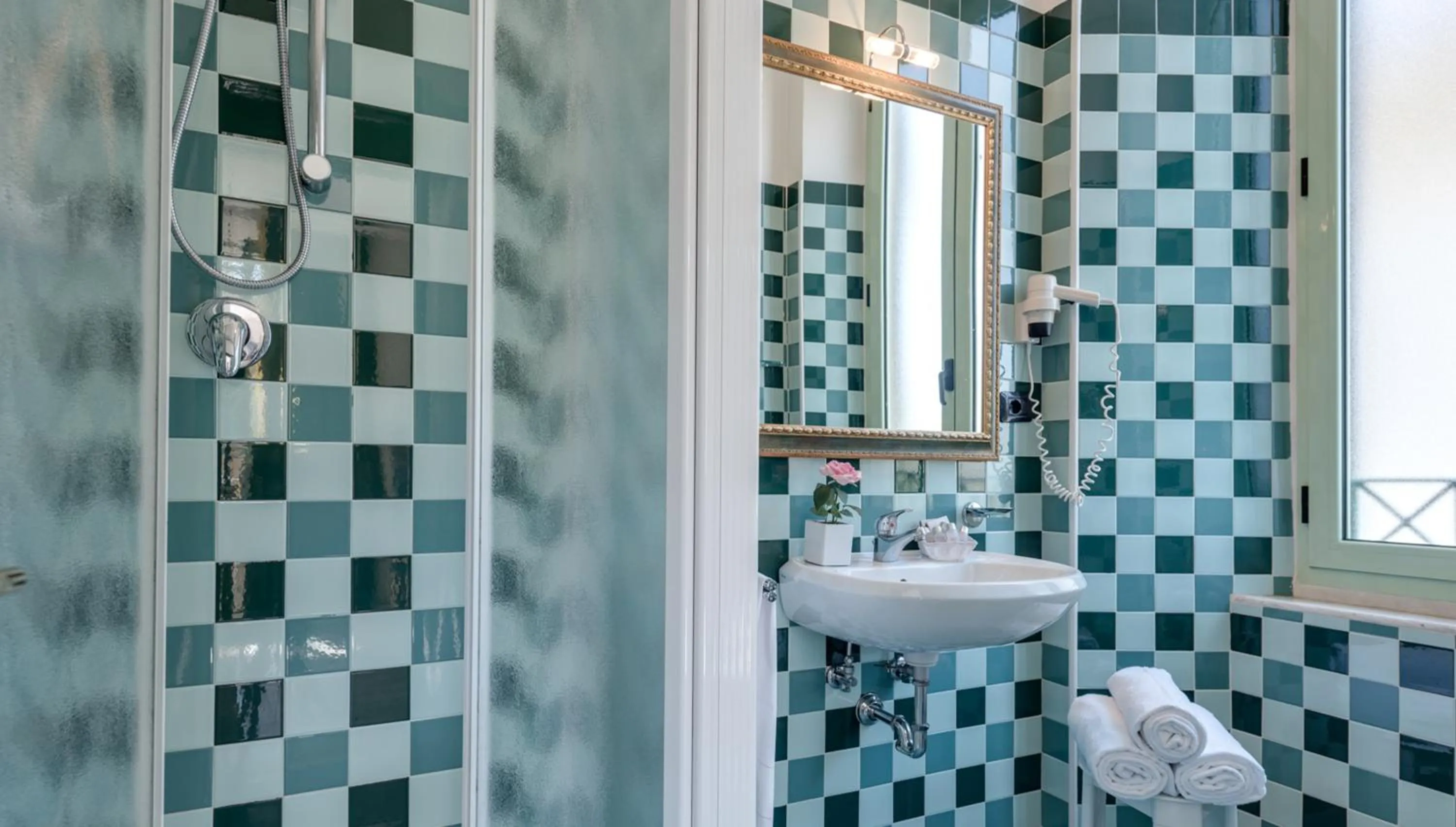 Bathroom in Hotel Da Vinci