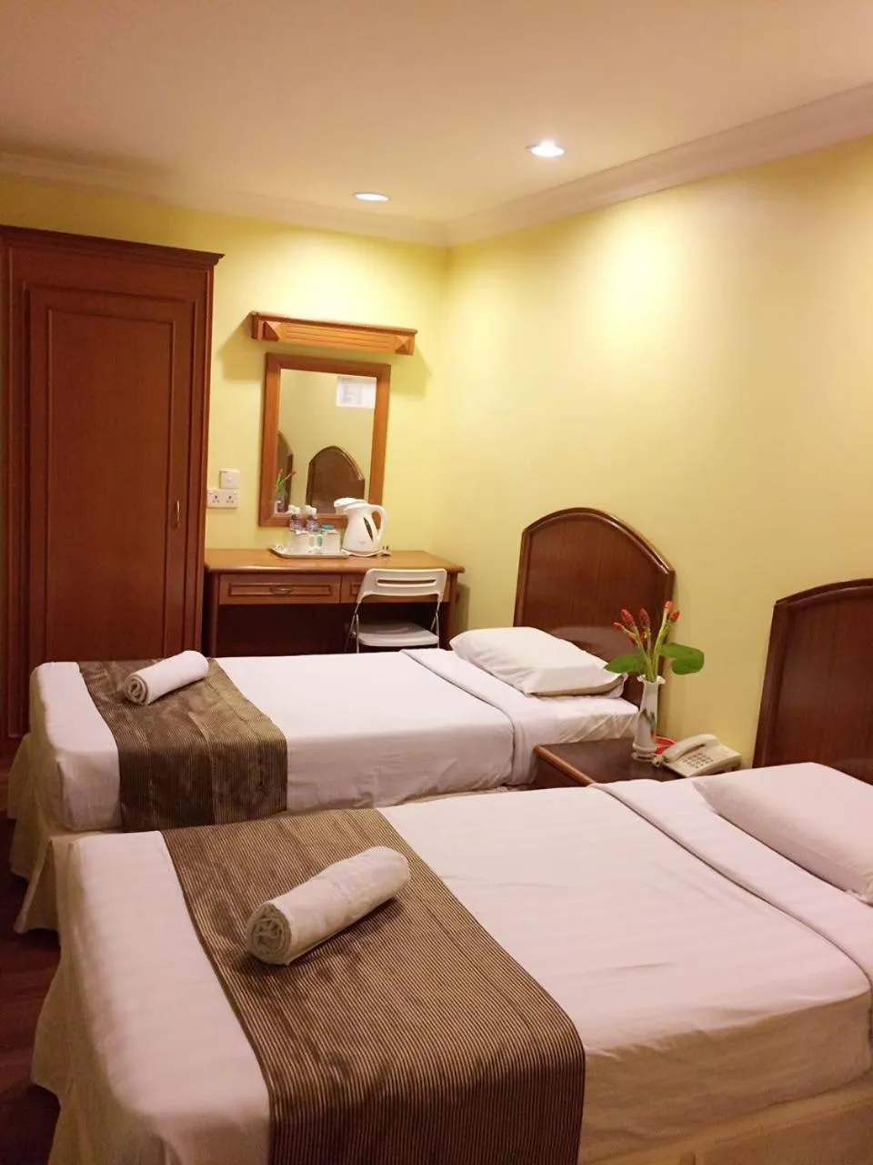 Bed in SkyGlobal Hotel