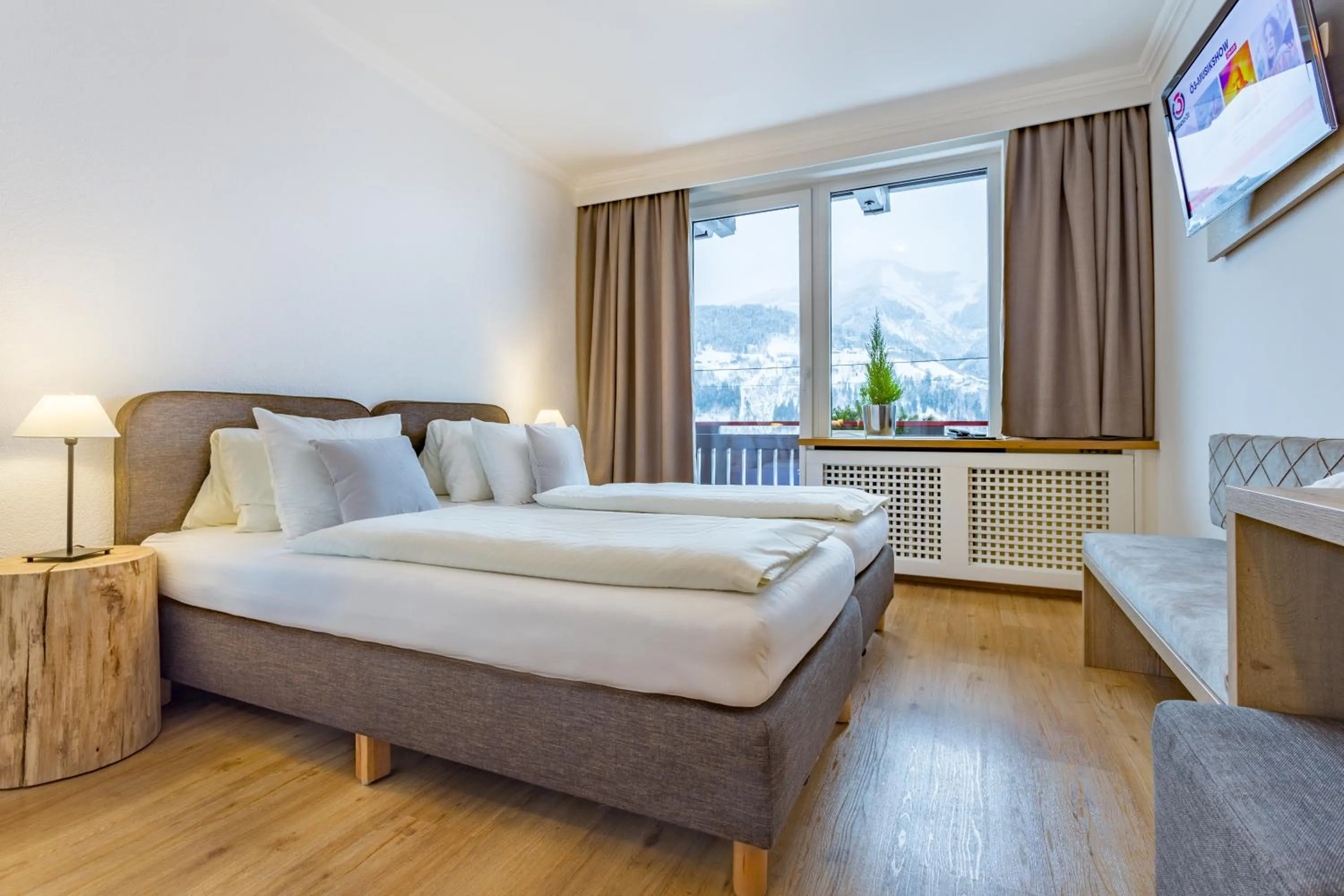 Bed in Hotel Seehof