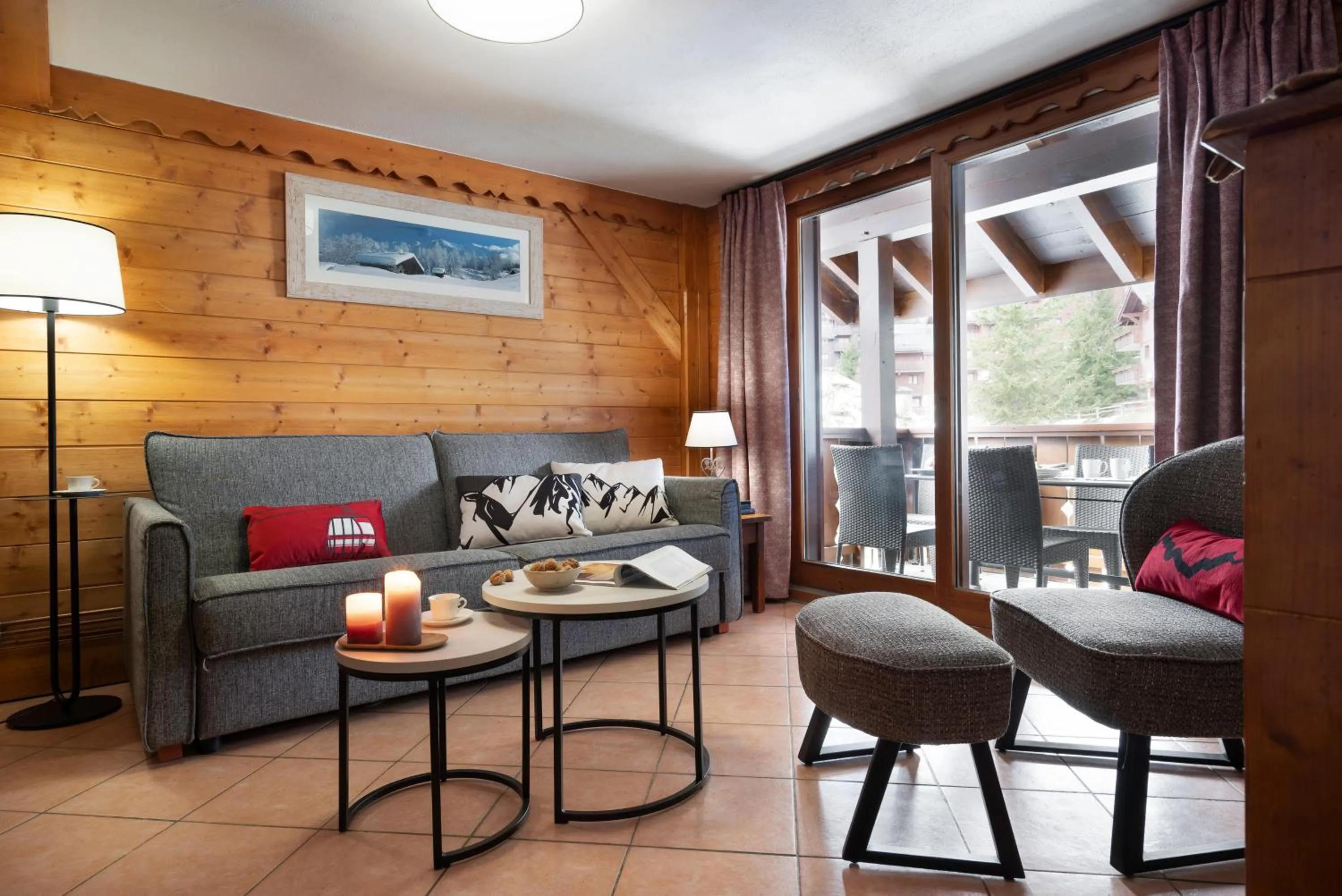 Living room in Résidence Pierre & Vacances Premium Les Fermes De Méribel