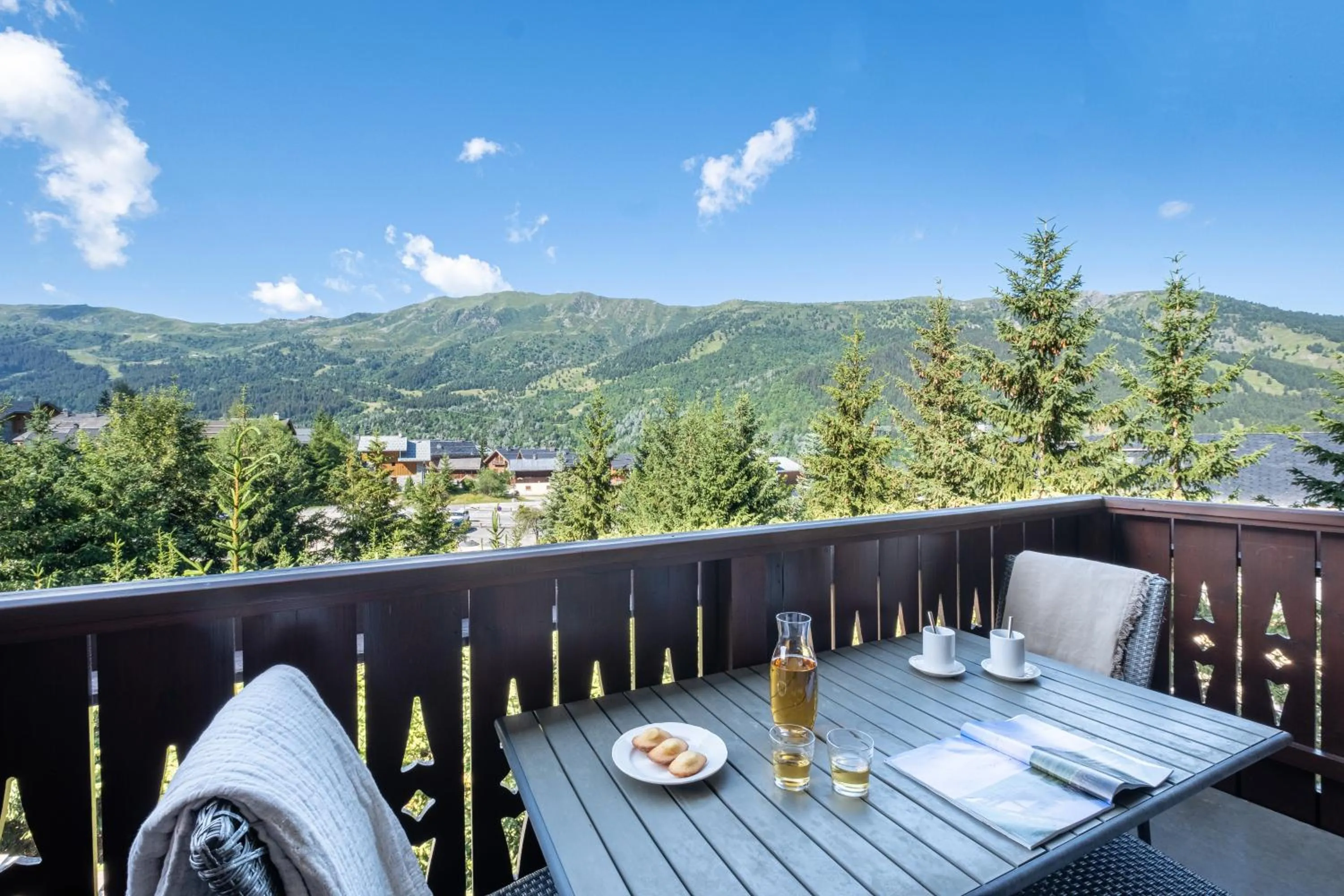 Patio in Résidence Pierre & Vacances Premium Les Fermes De Méribel