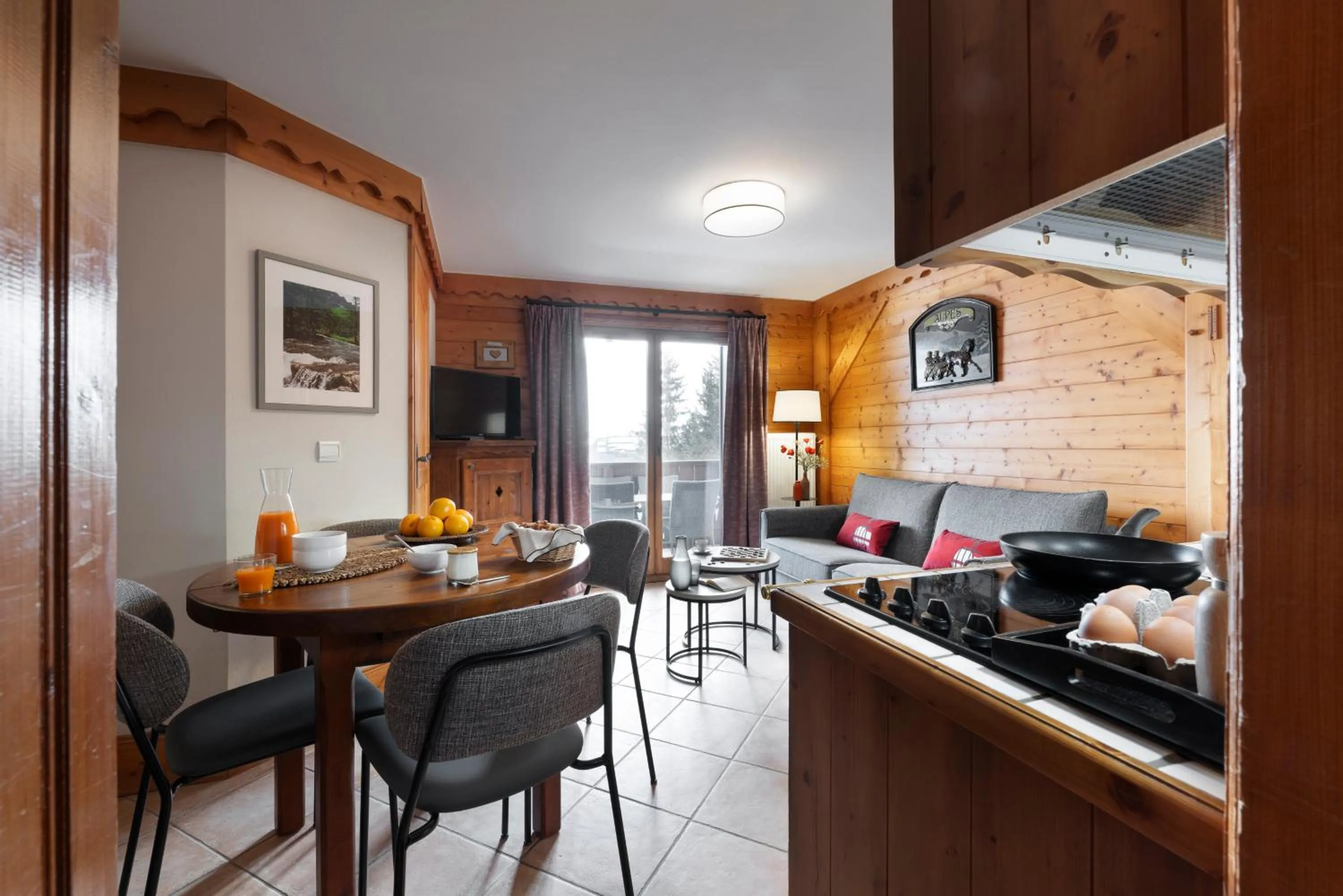 Coffee/tea facilities in Résidence Pierre & Vacances Premium Les Fermes De Méribel