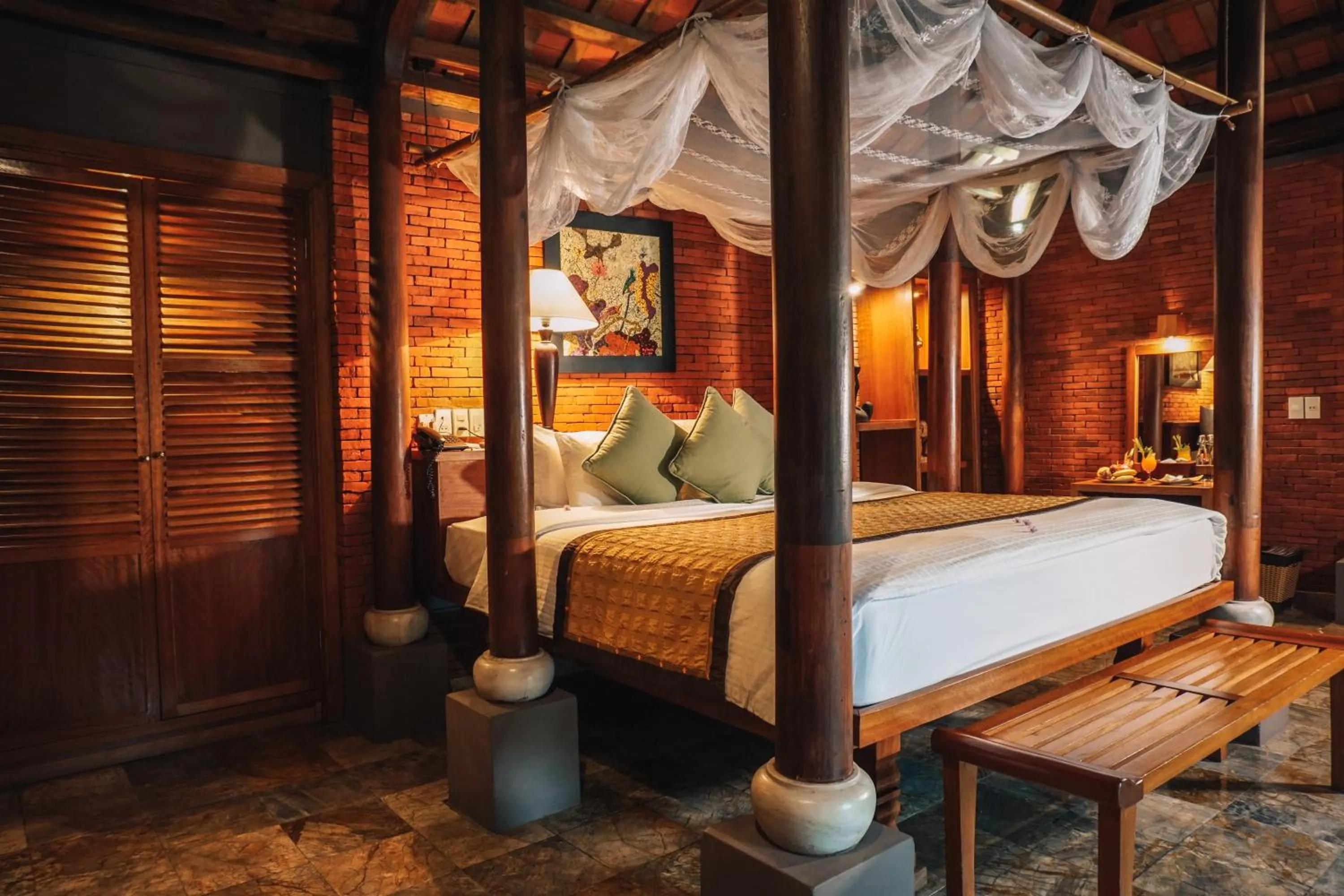 Living room, Bed in Pilgrimage Village Boutique Resort & Spa