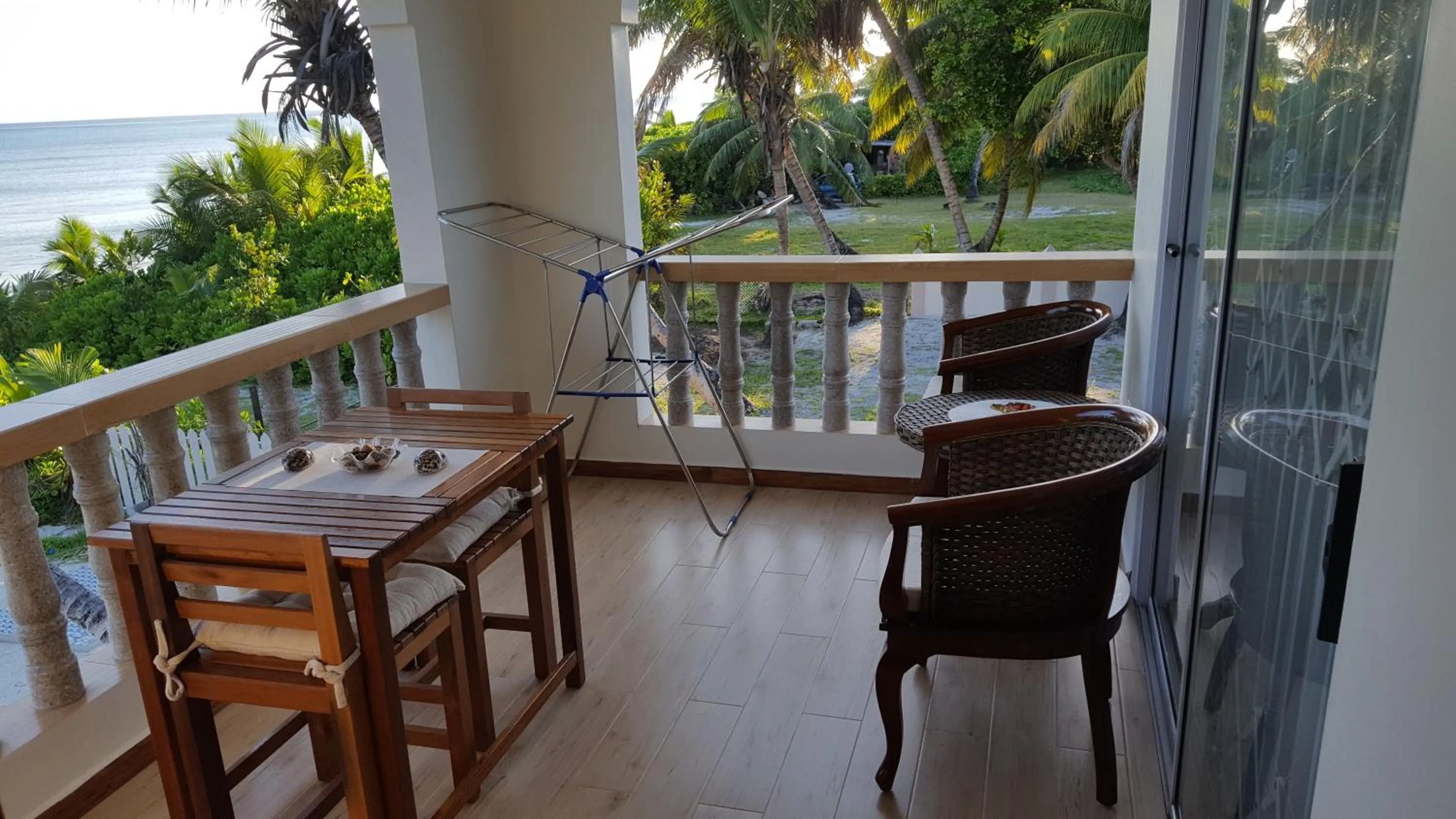 Patio in Seashell Beach Villa