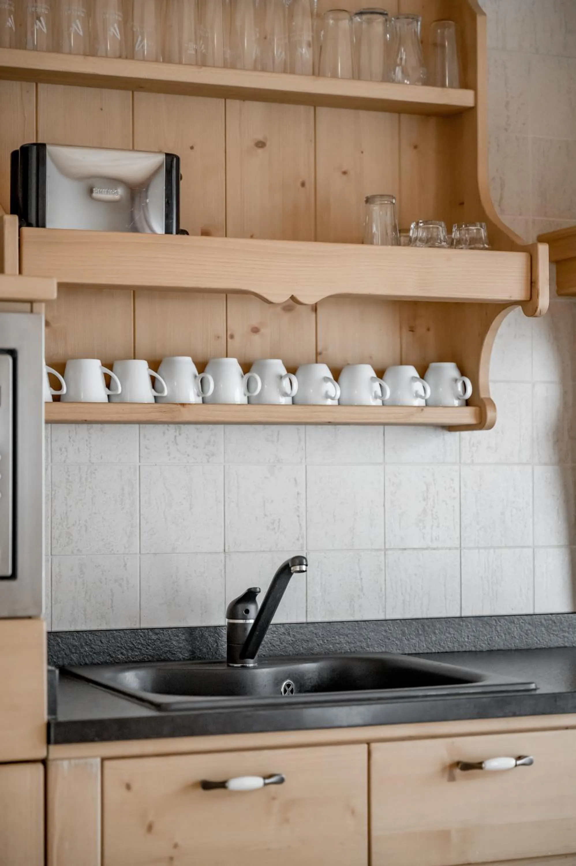 Kitchen or kitchenette in Apartment Torri di Seefeld