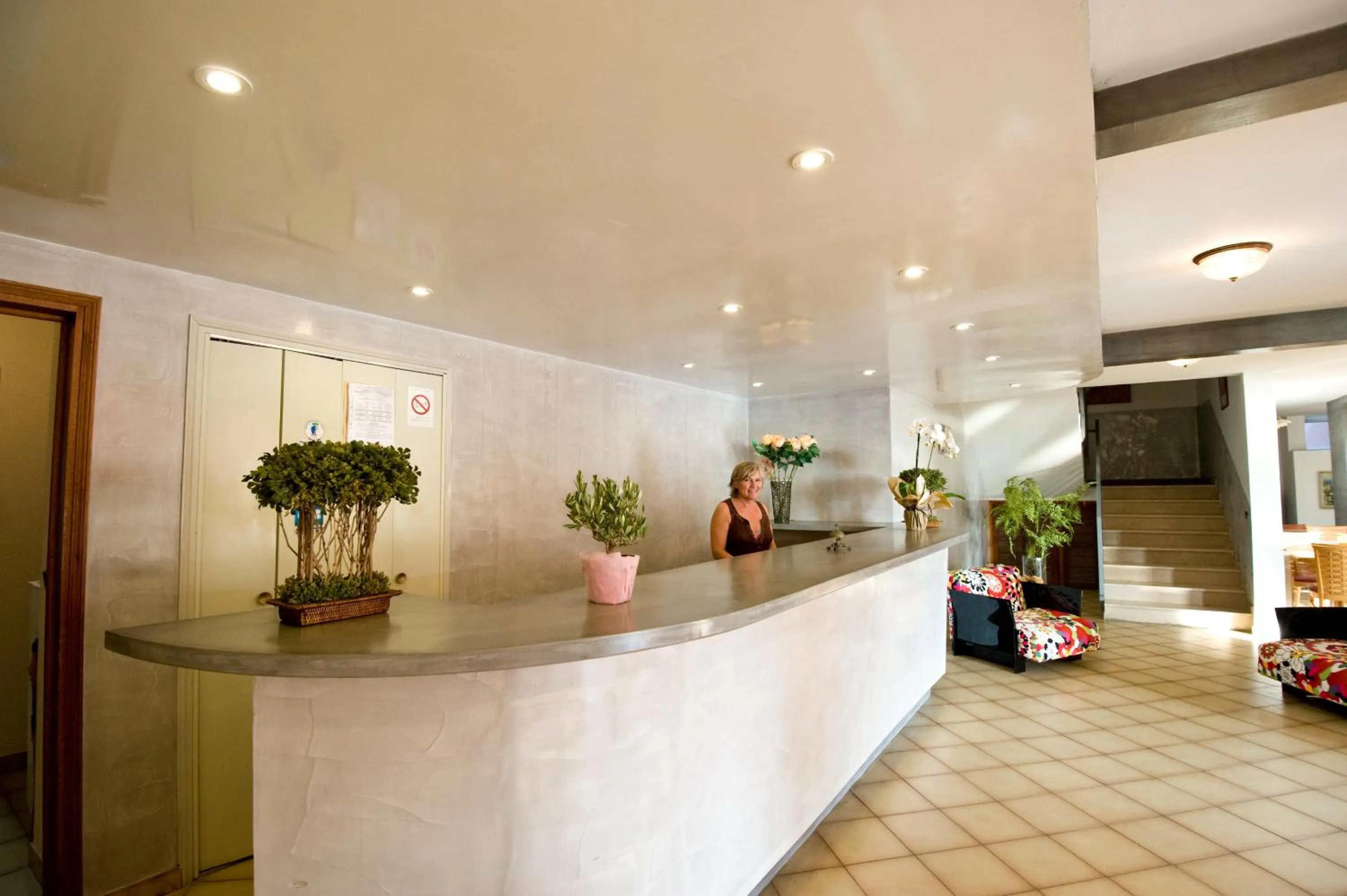 Lobby or reception in Hotel Kalliste