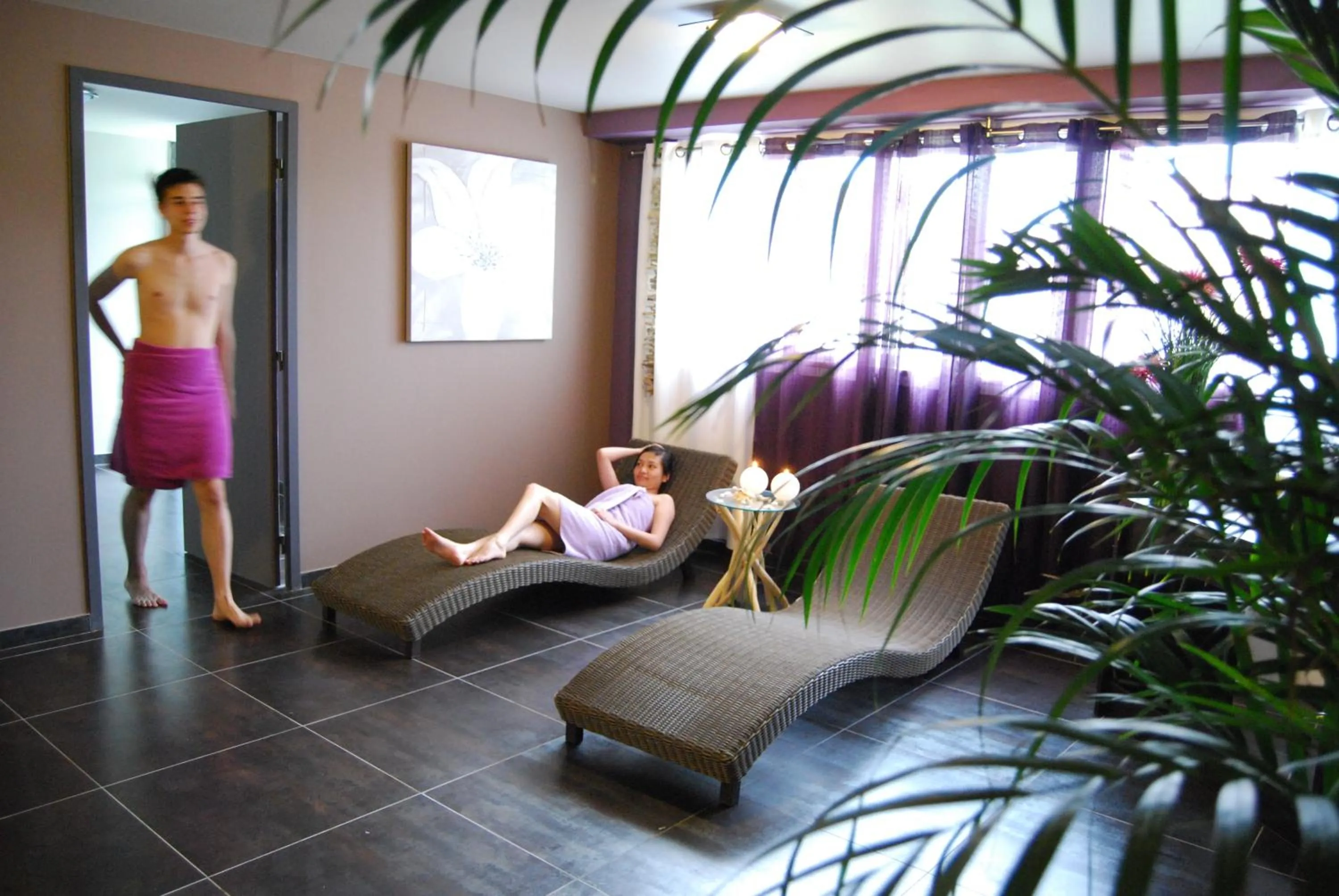 Lounge or bar in Lagrange Grand Bleu Vacances – Résidence Le Mas de Torreilles