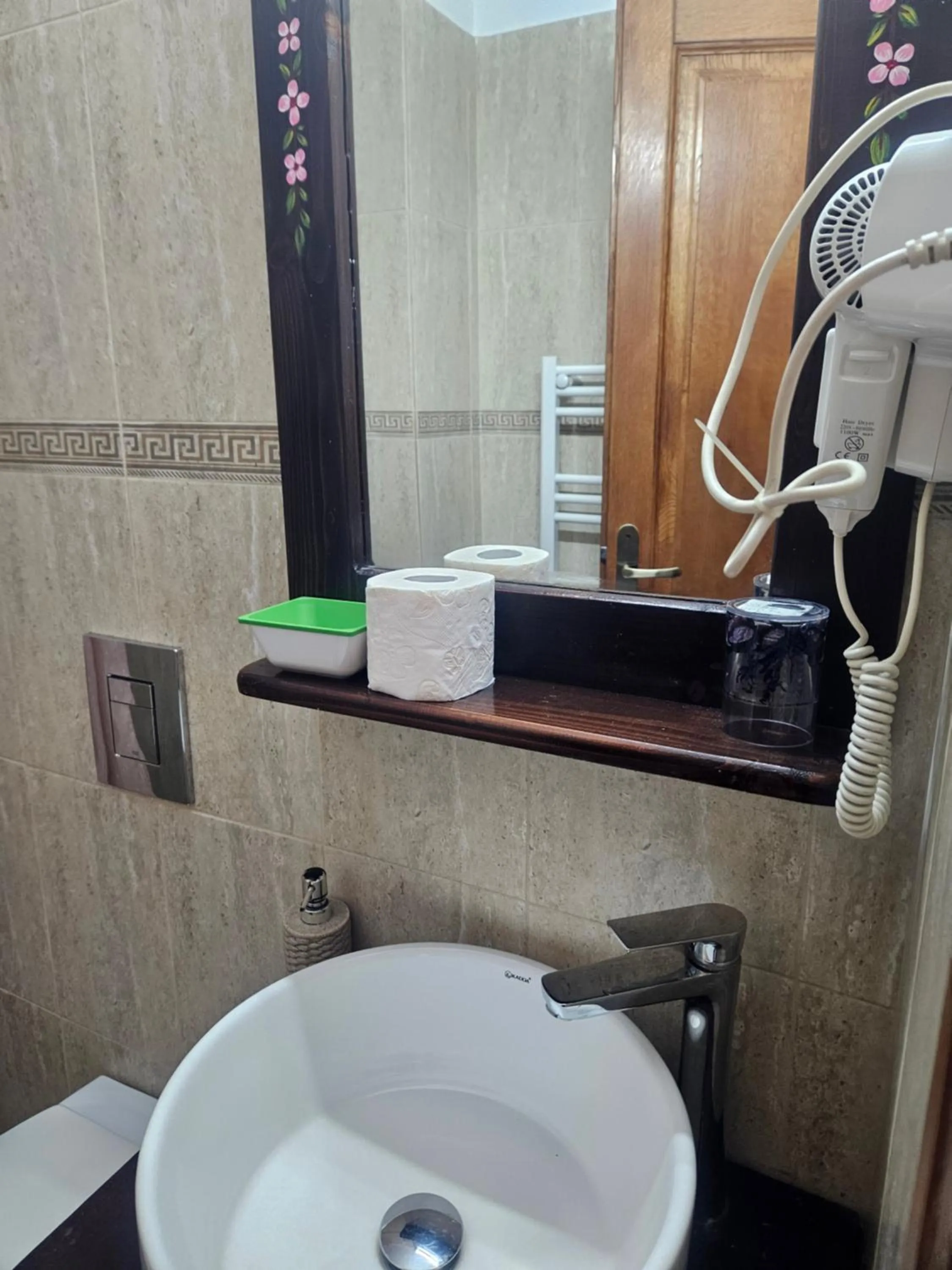 Toilet in Pensiunea Geostar