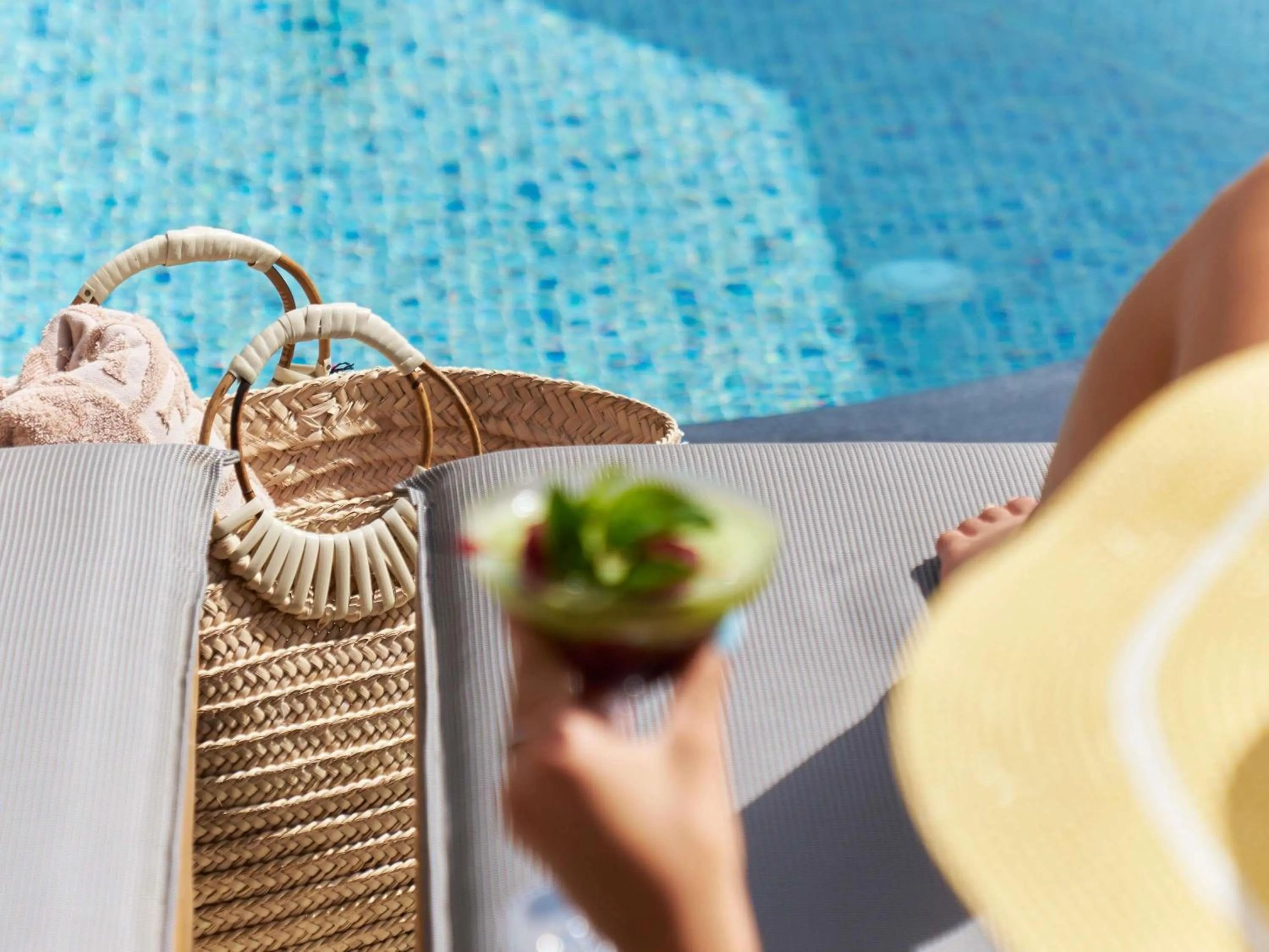 Pool view in Fairmont Nile City