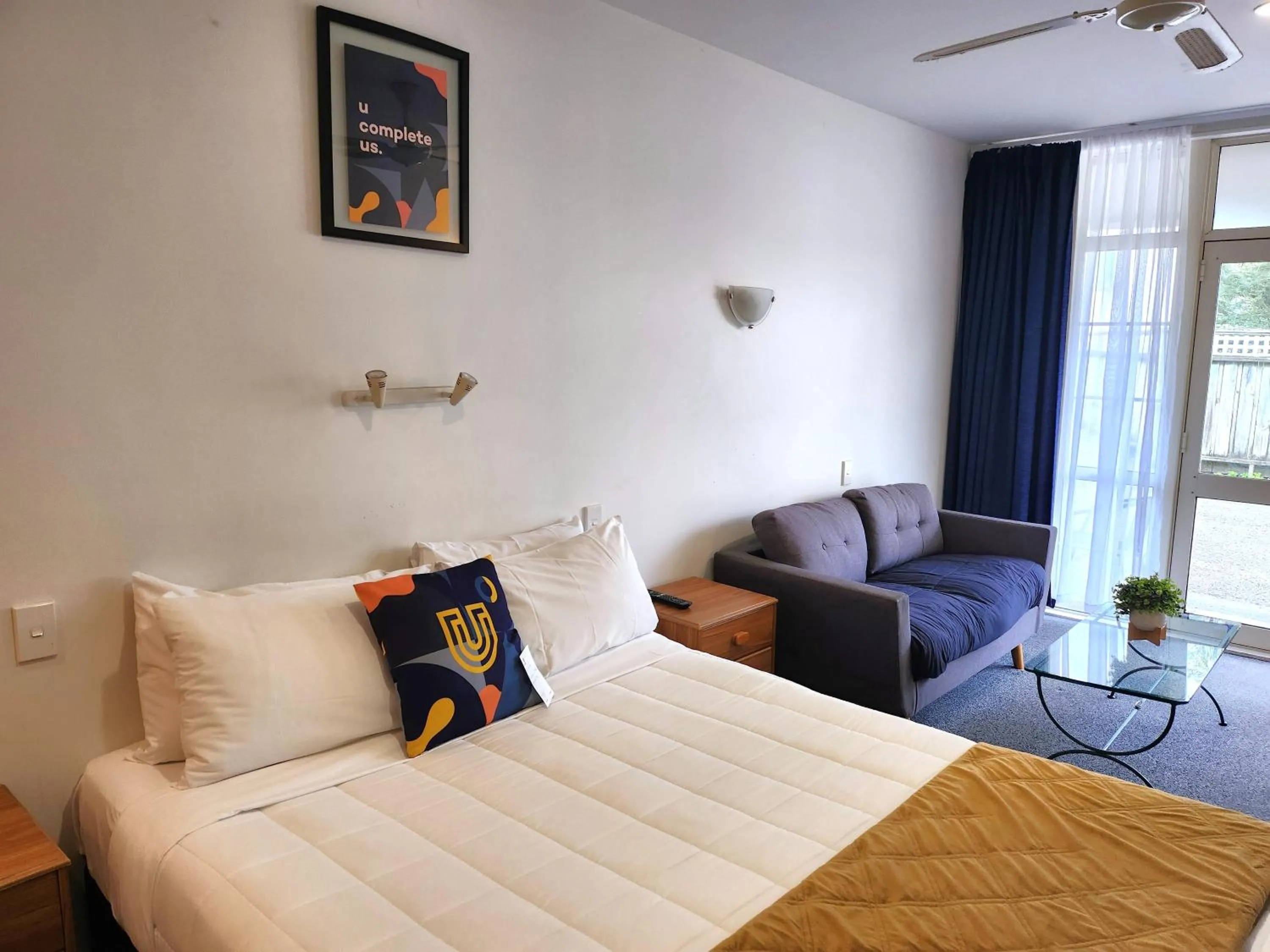 Bed in U Studios Paraparaumu Beach