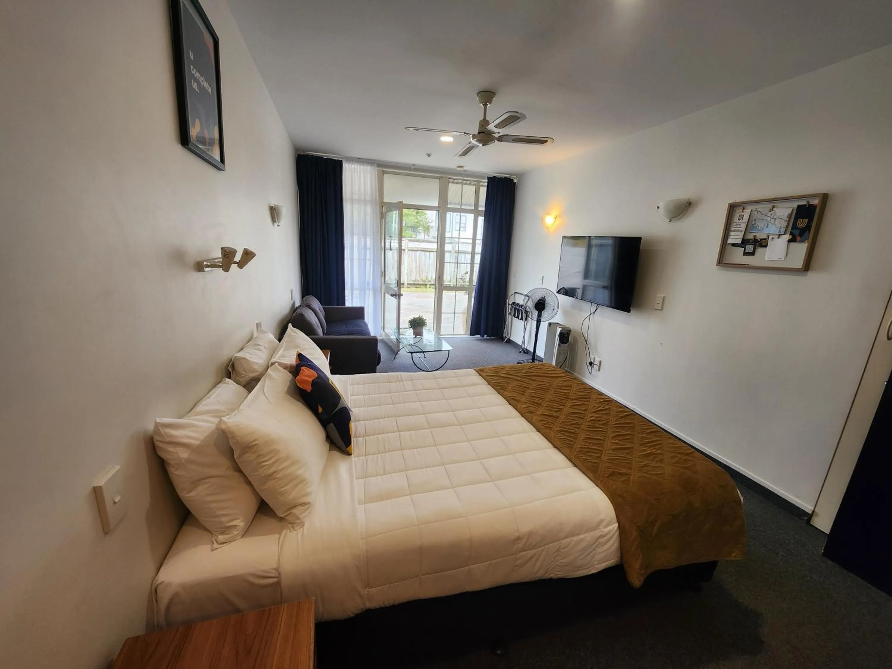 Bed in U Studios Paraparaumu Beach