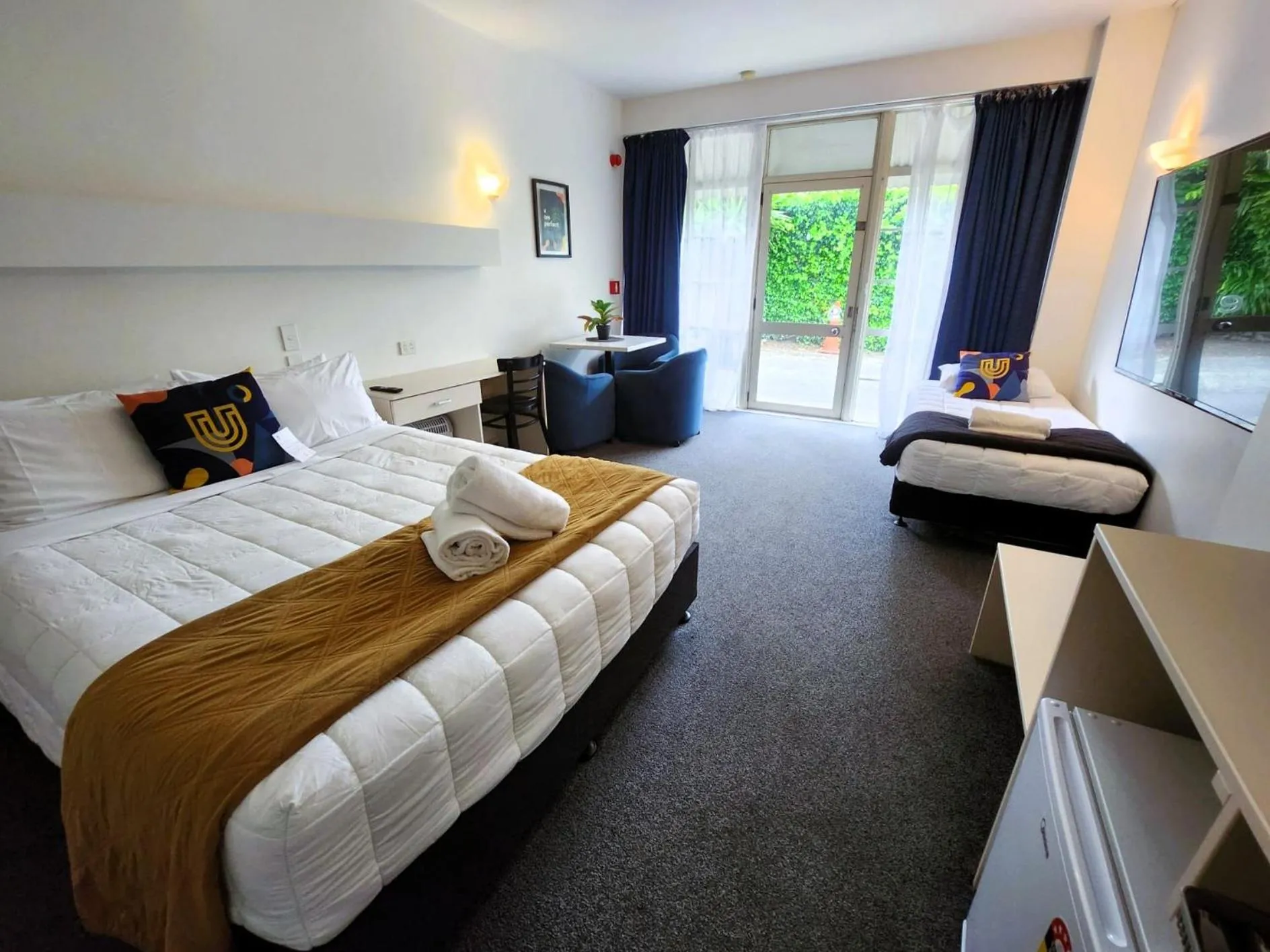 Bed in U Studios Paraparaumu Beach