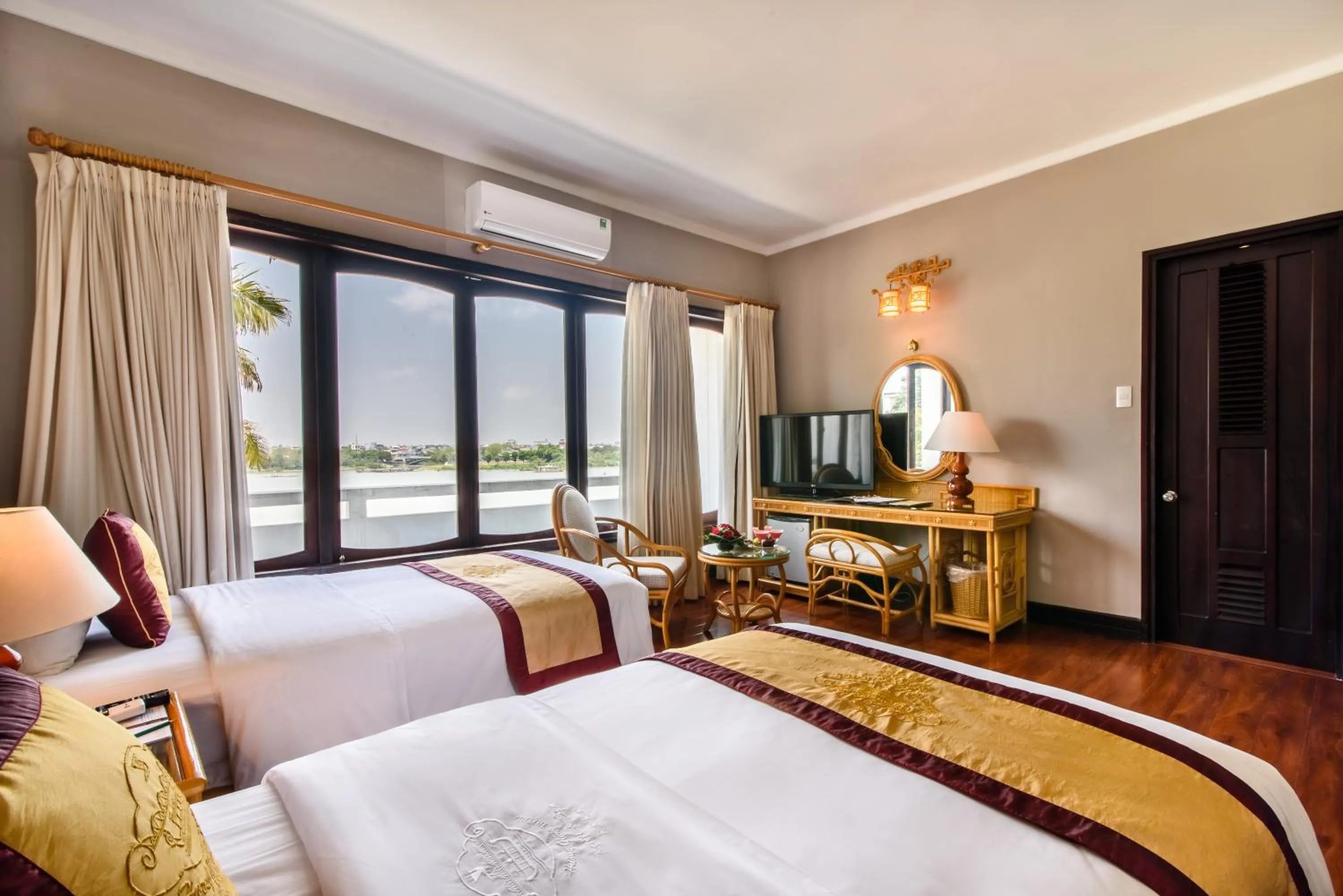 River view, Bed in Huong Giang Hotel Resort & Spa