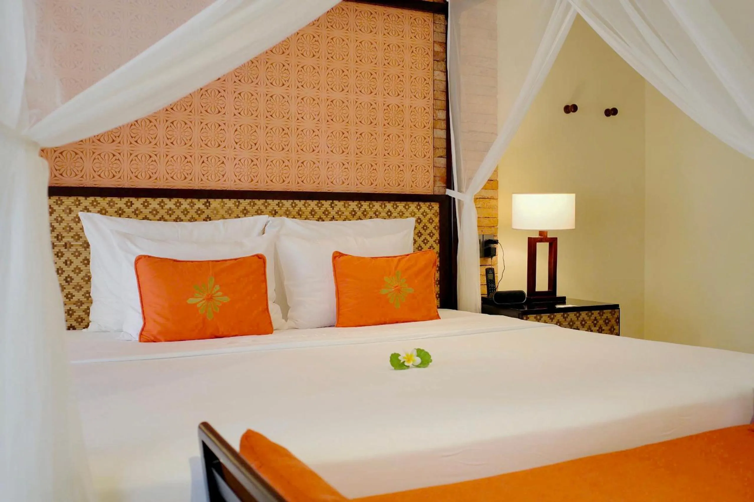 Bed in Pandanus Resort
