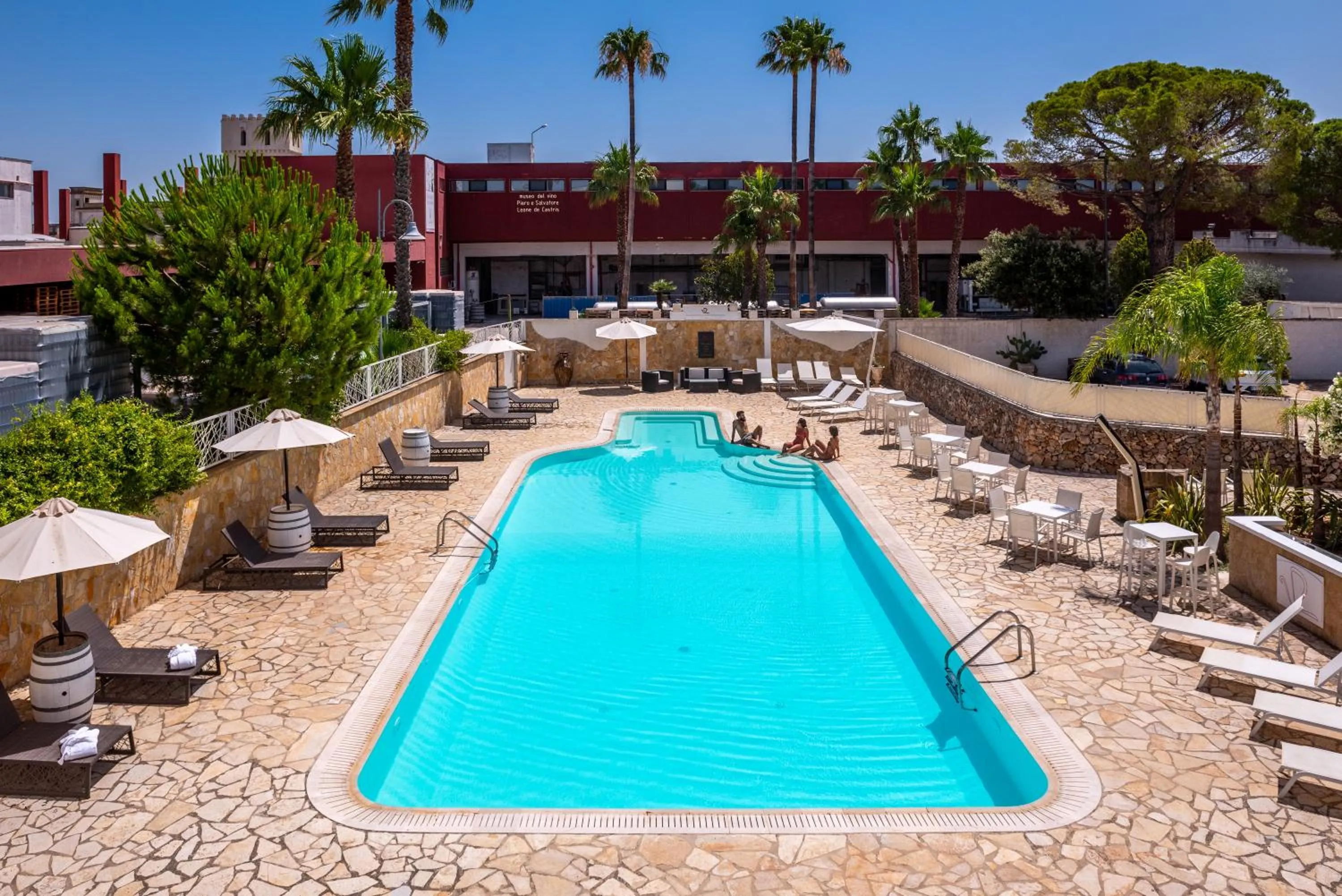 Swimming pool in Leone de Castris Wine Hotel