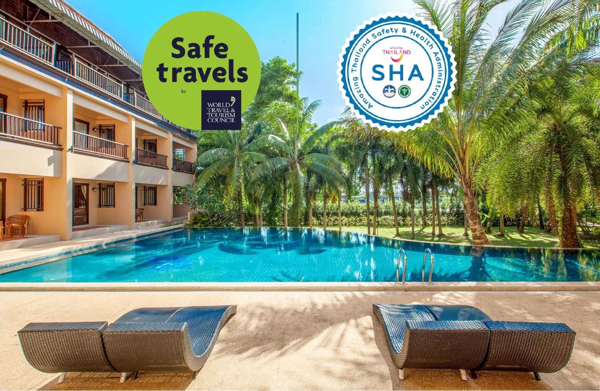 Swimming Pool in Khaolak Mohin Tara Resort - SHA Certified