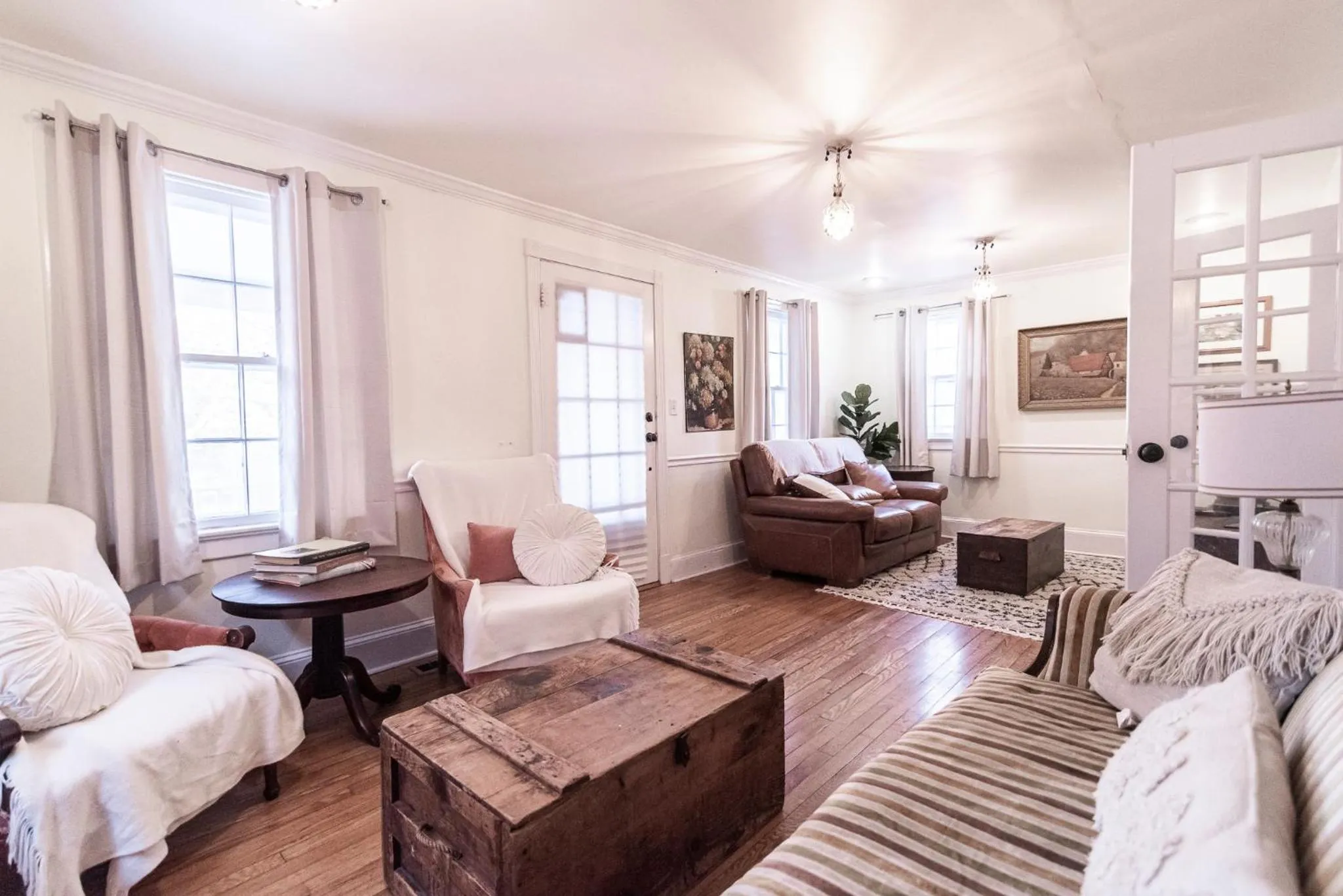 Seating area in Riley House