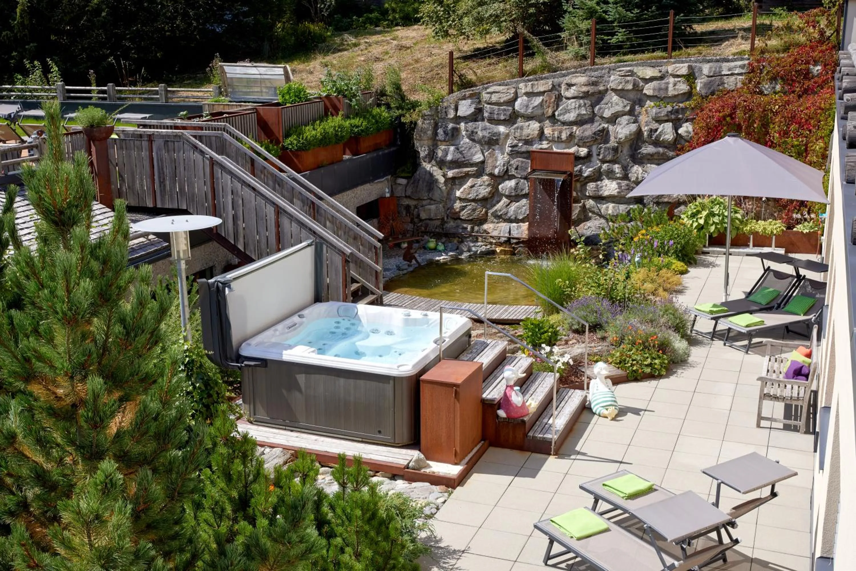 Pool view in Der Waldhof - Unique - A hidden gem