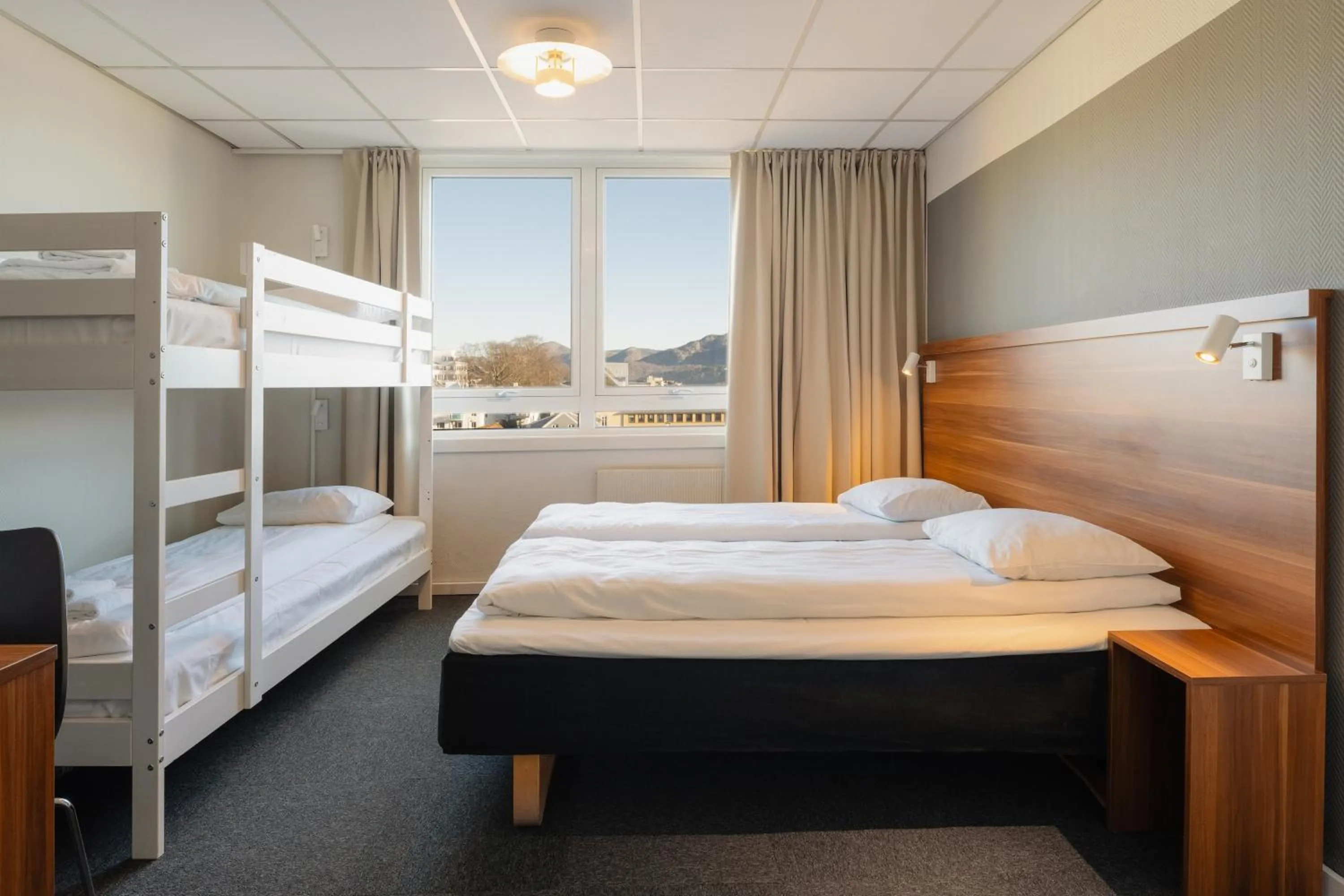 Bed in Hotel Sverre