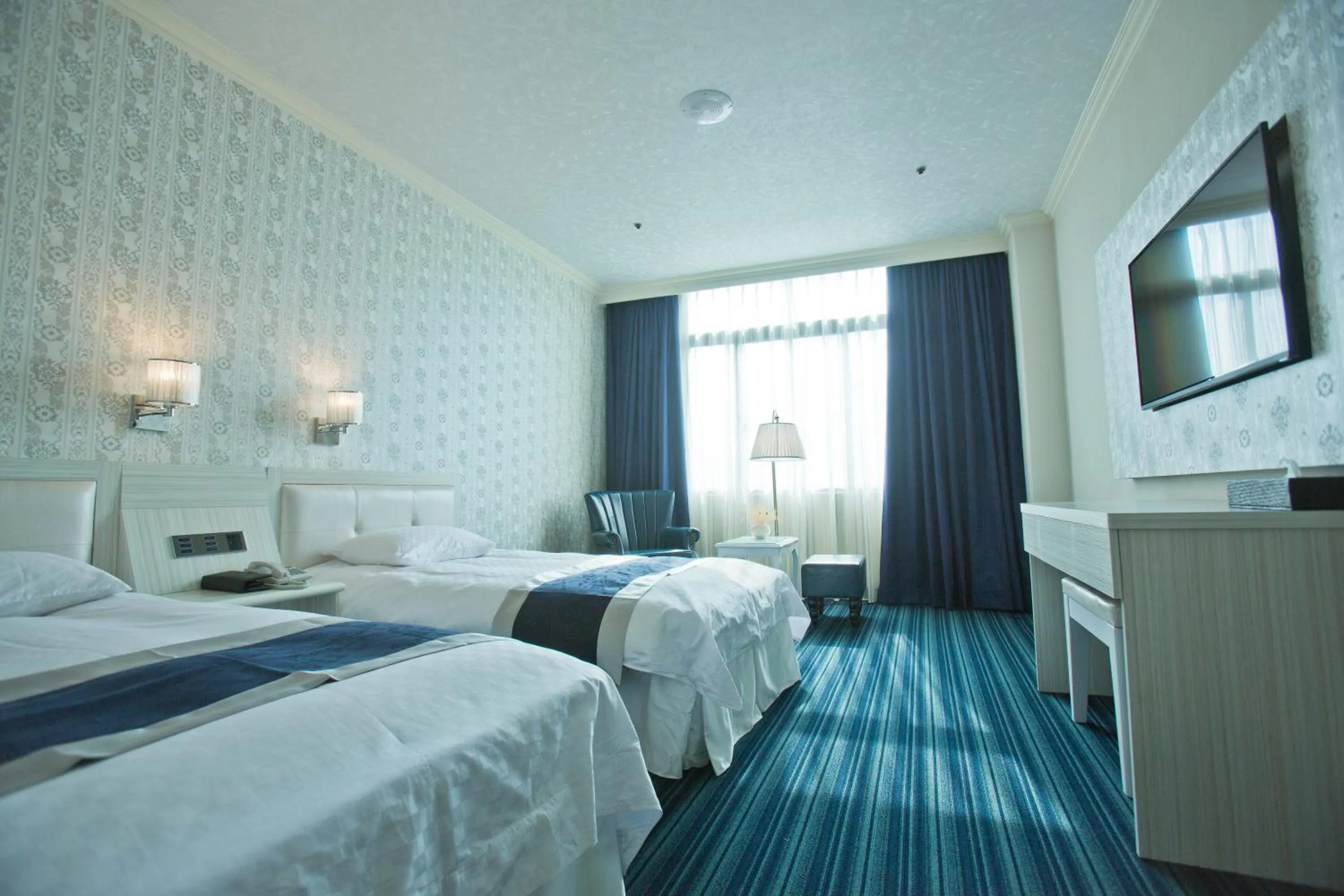 Bed in Hotel River Kinmen