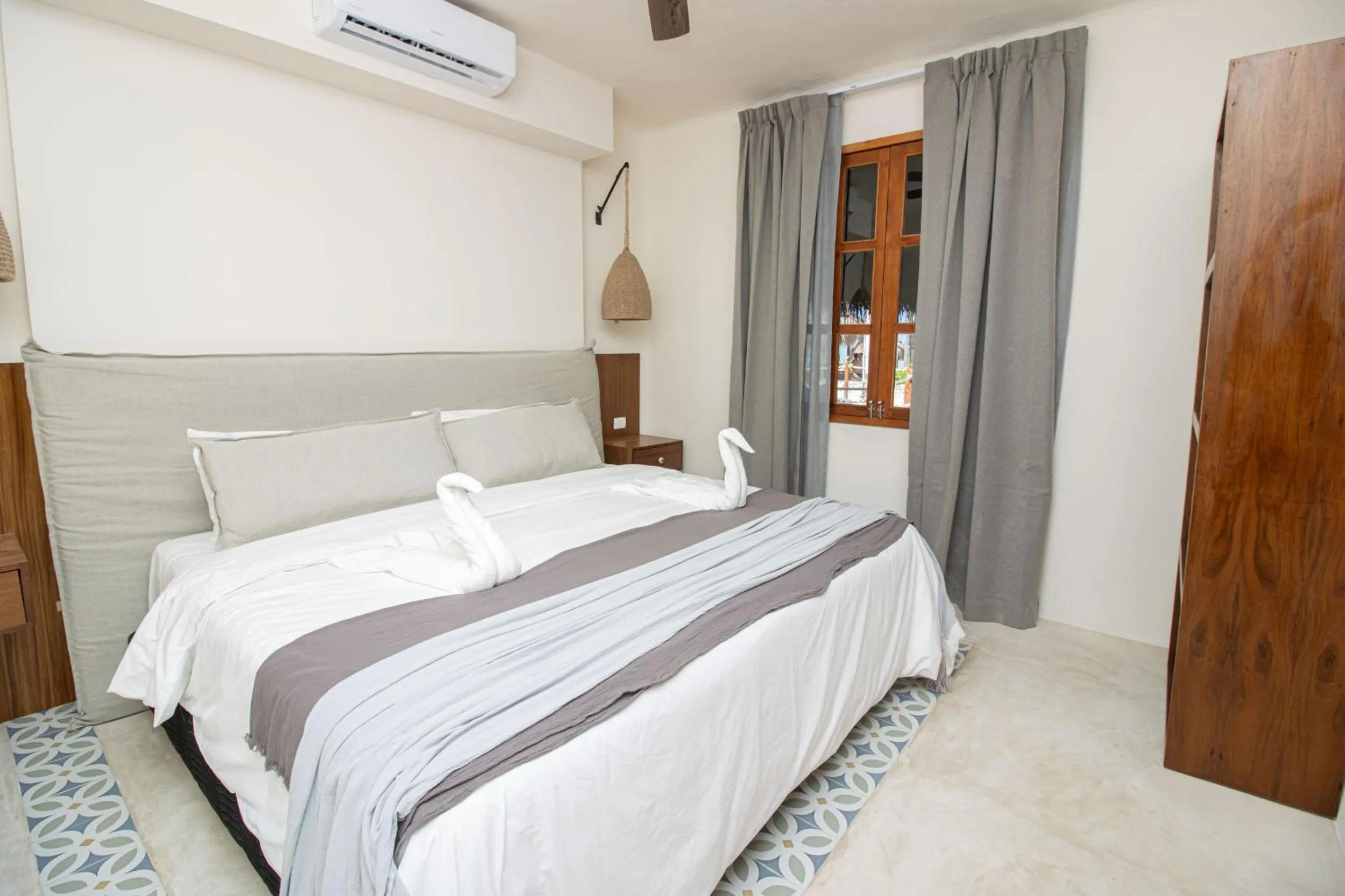Bed in Amaite Holbox - Oceanfront Hotel