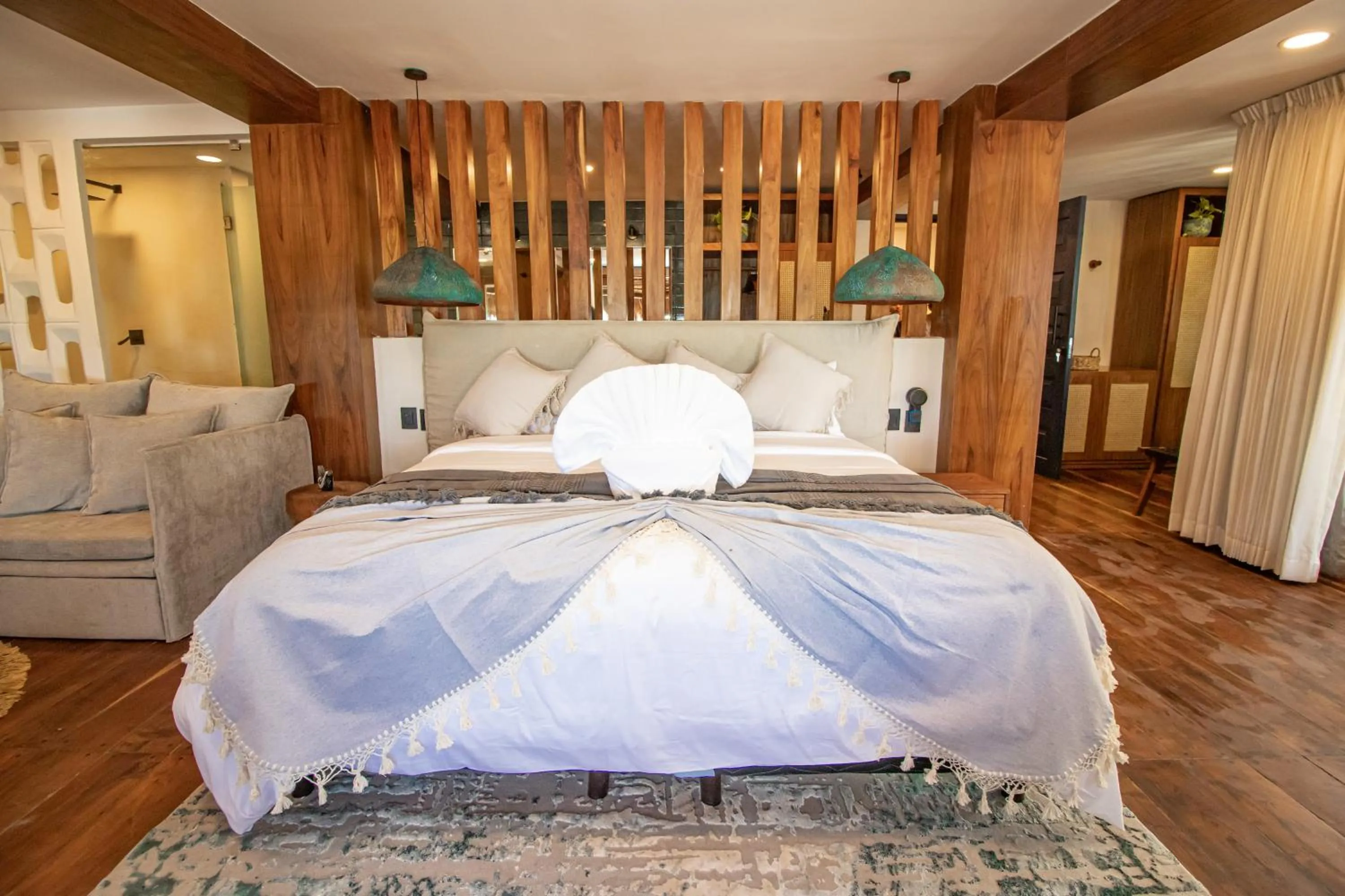 Bed in Amaite Holbox - Oceanfront Hotel