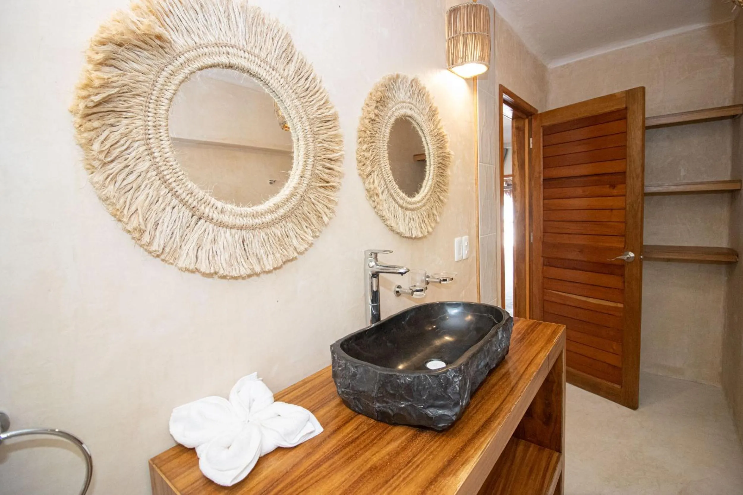 Bathroom in Amaite Holbox - Oceanfront Hotel