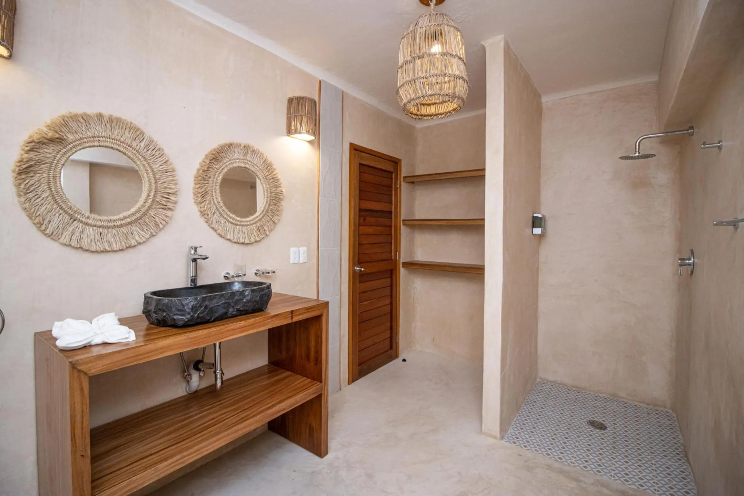 Bathroom in Amaite Holbox - Oceanfront Hotel