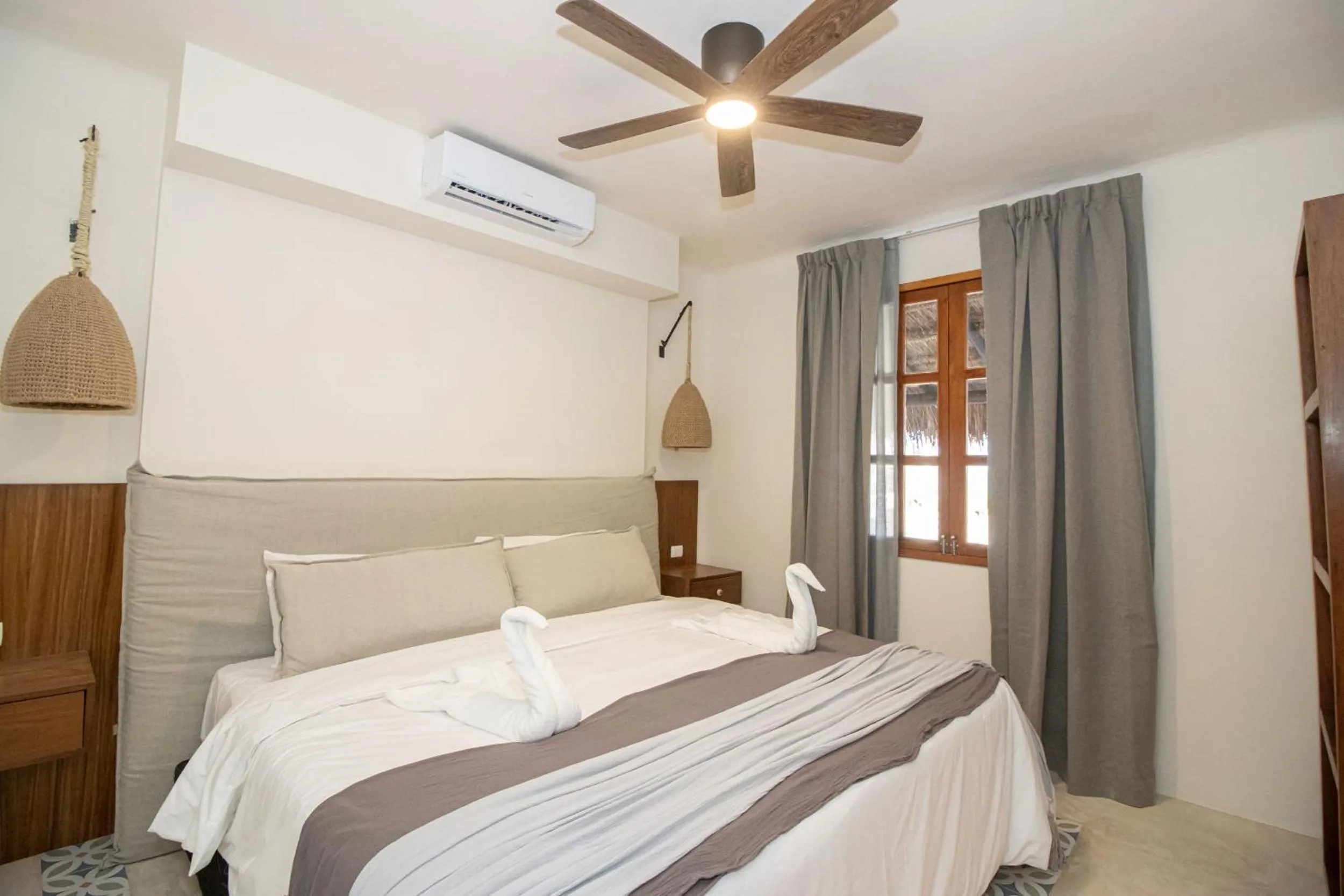 Bed in Amaite Holbox - Oceanfront Hotel