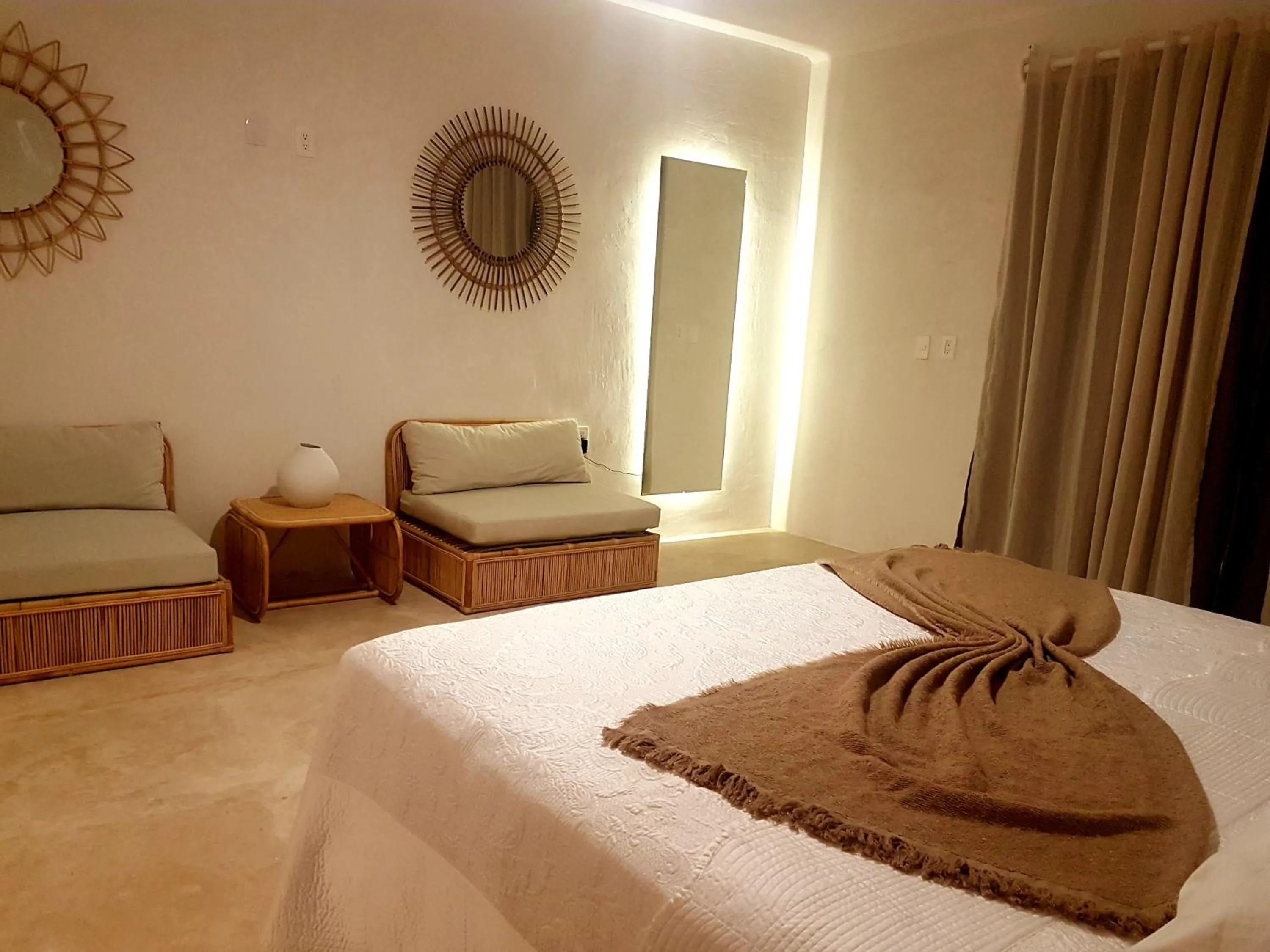 Bed in Amaite Holbox - Oceanfront Hotel