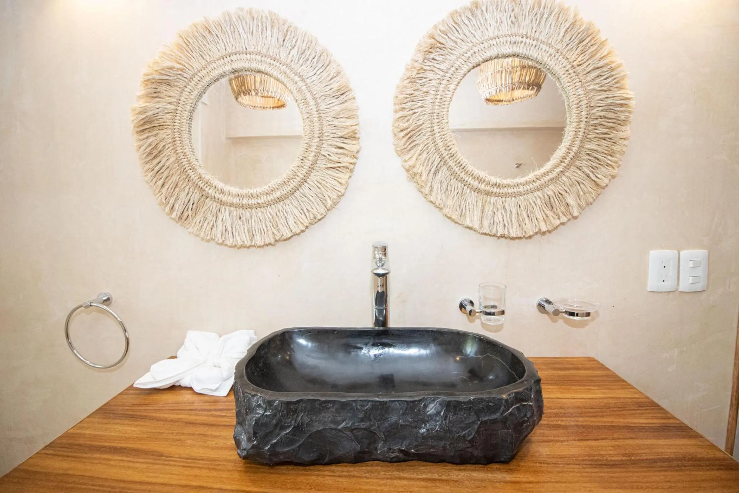 Bathroom in Amaite Holbox - Oceanfront Hotel