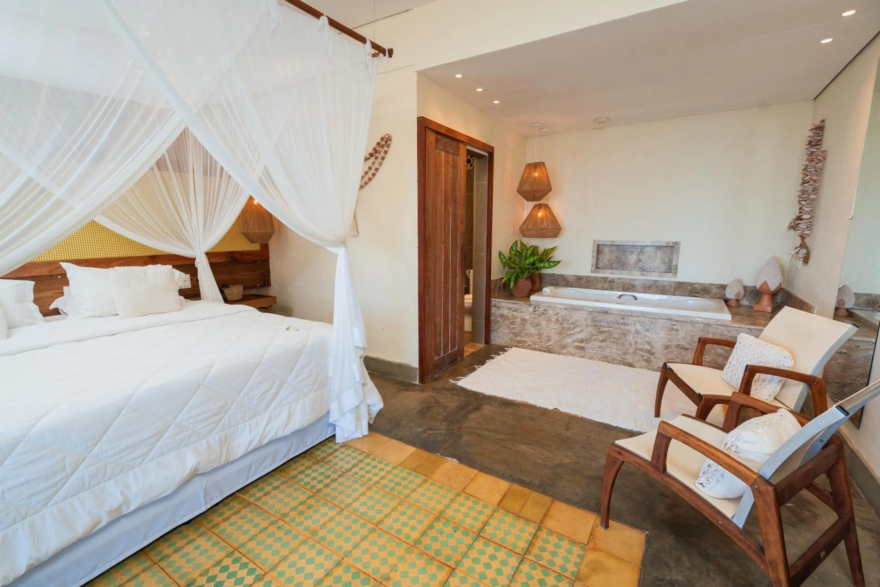 Bed in Hotel da Pipa