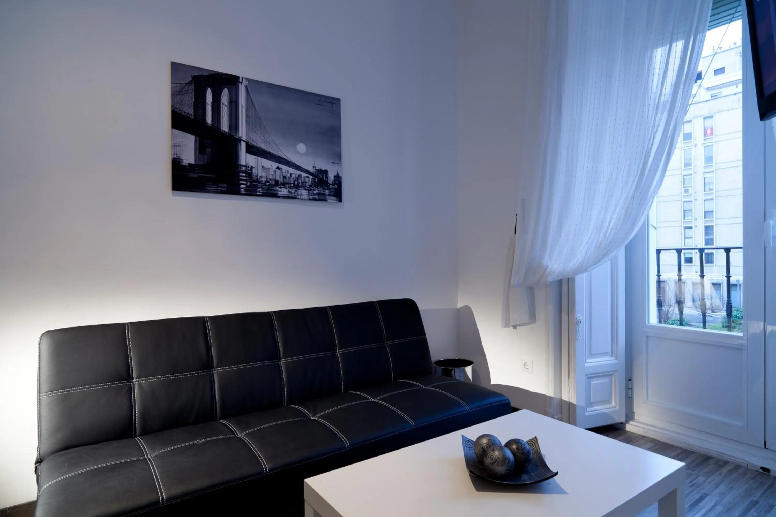 Living room in Hostal Gala Madrid