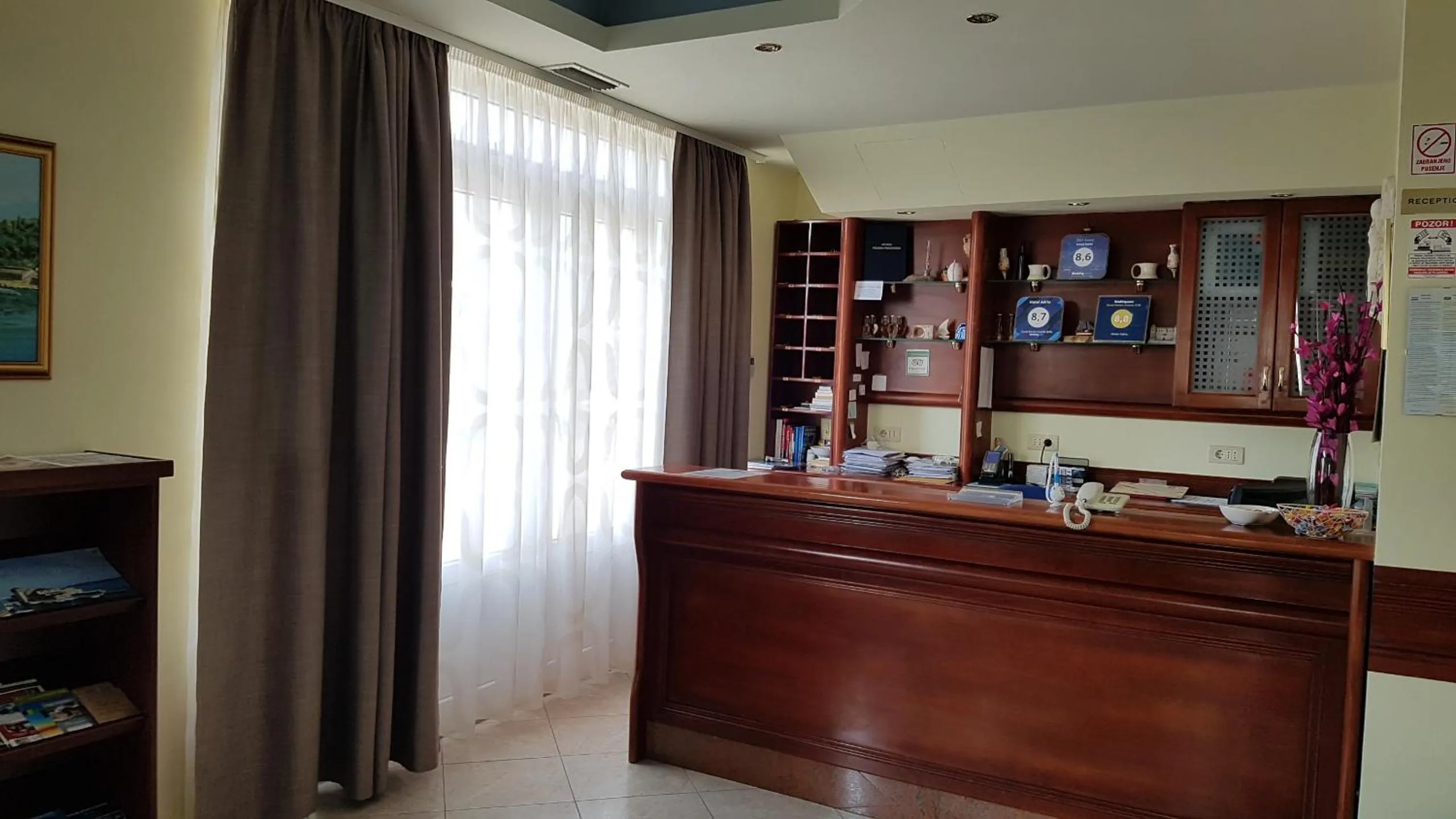 Lobby or reception in Hotel Adria