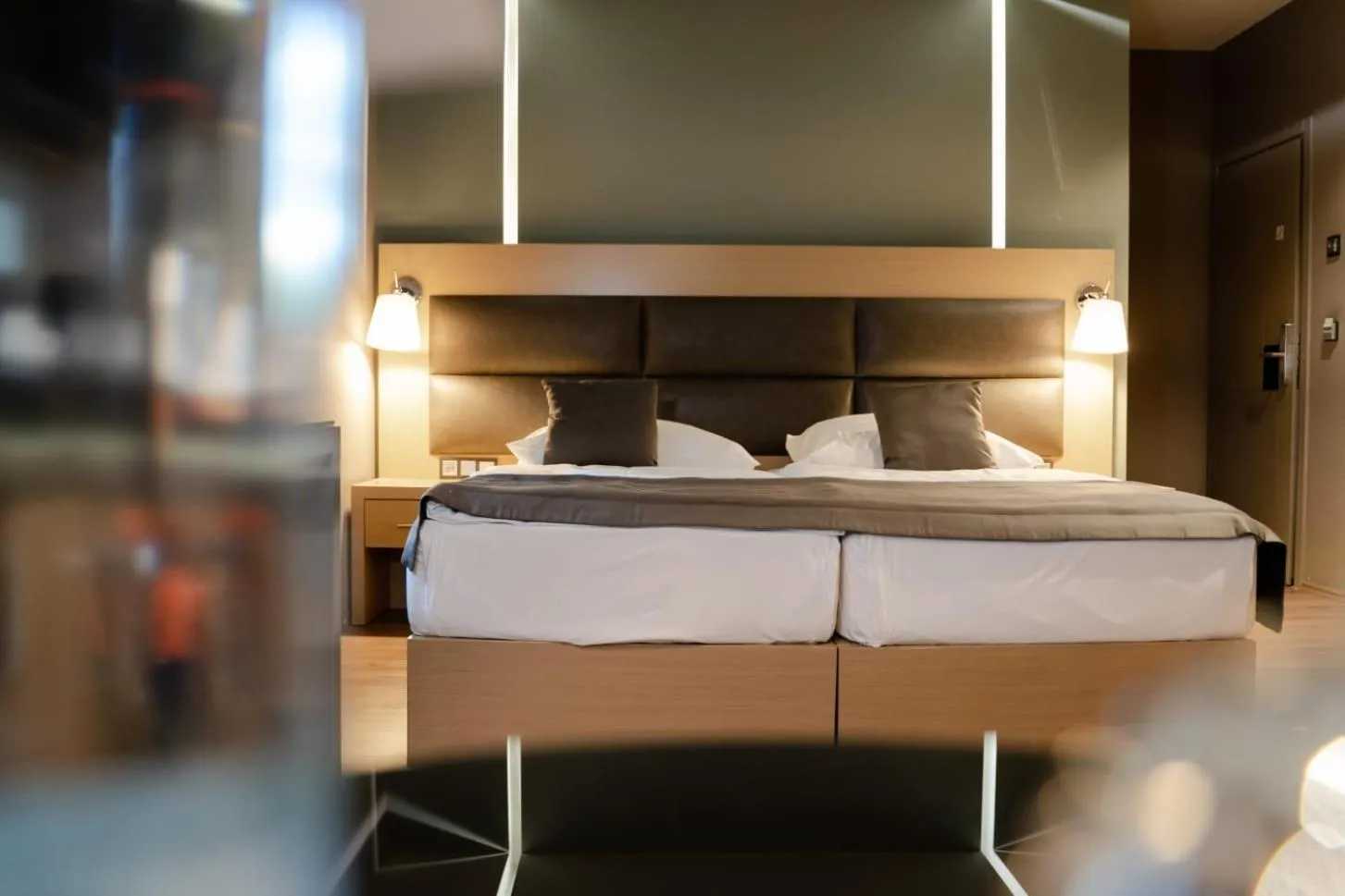 Bed in Zum grünen Baum Hotel Frankfurt Airport