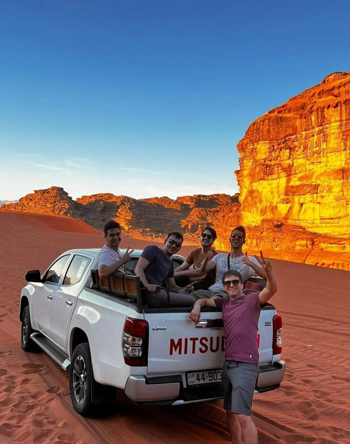 group of guests in Captains Desert Camp