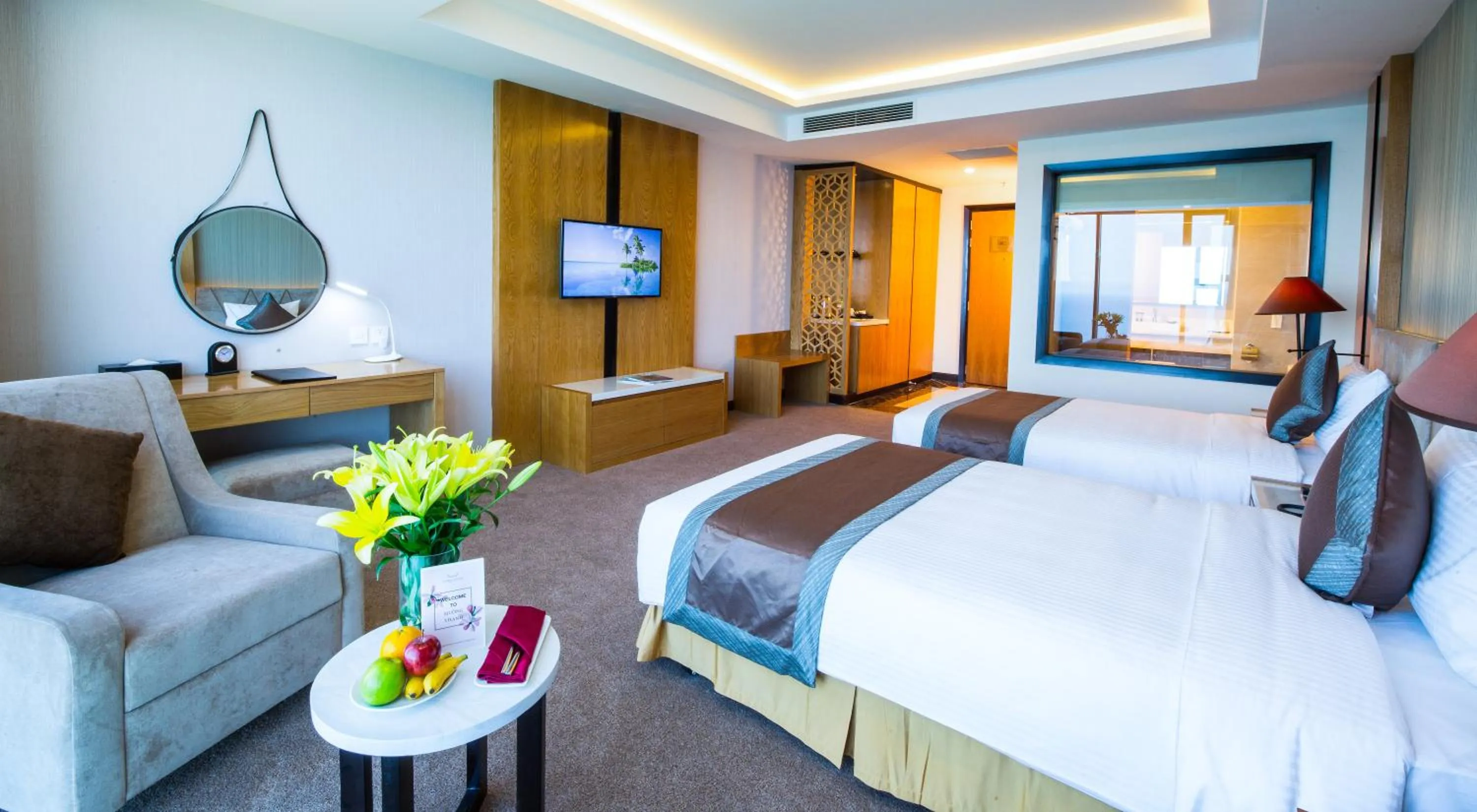 Bedroom, Bed in Muong Thanh Luxury Danang Beach Hotel