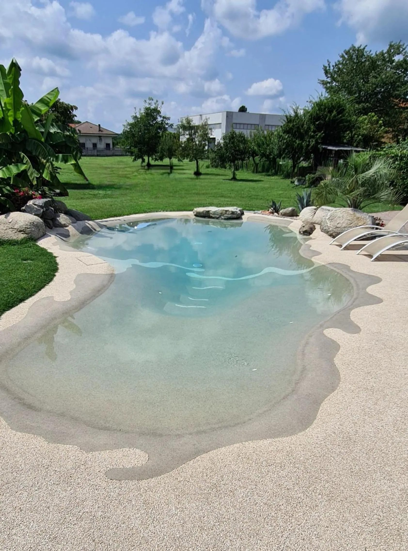Pool view in B&B Le Palme