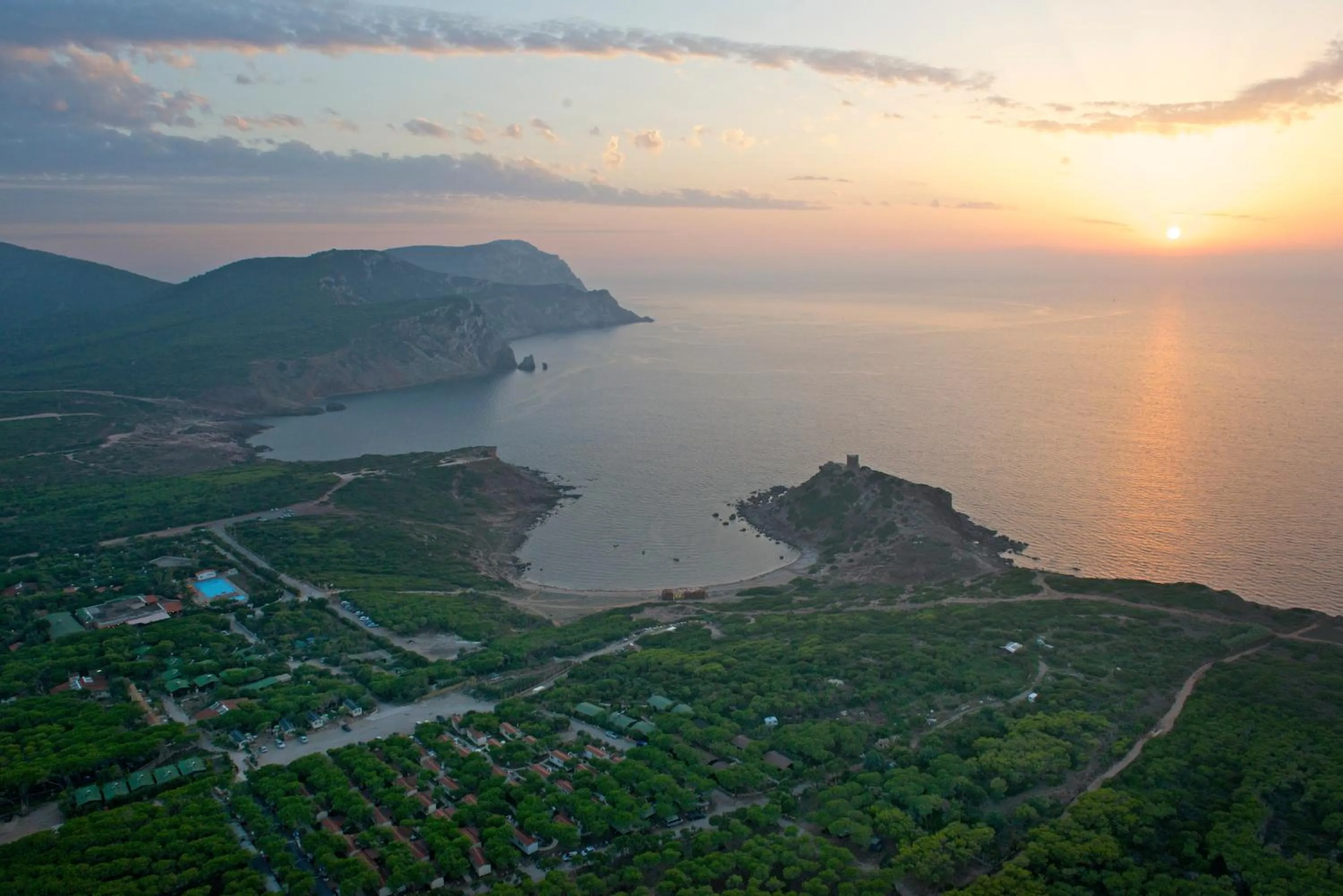Bird's eye view in Villaggio Camping Torre Del Porticciolo