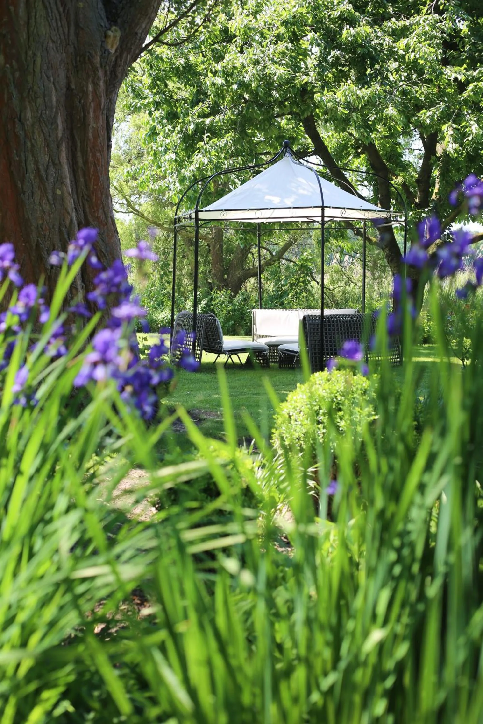 Garden view in Landhaus am See